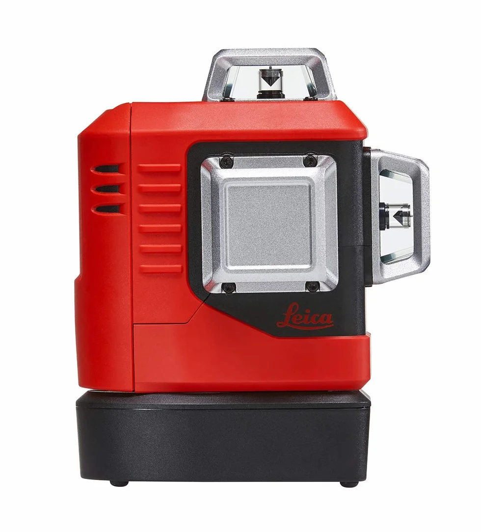 Leica Lino L6Gs – 3 x 360 stopni laser liniowy z akumulatorem litowo-jonowym i ładowarką w torbie (zielony laser, obszar roboczy: 35 m)