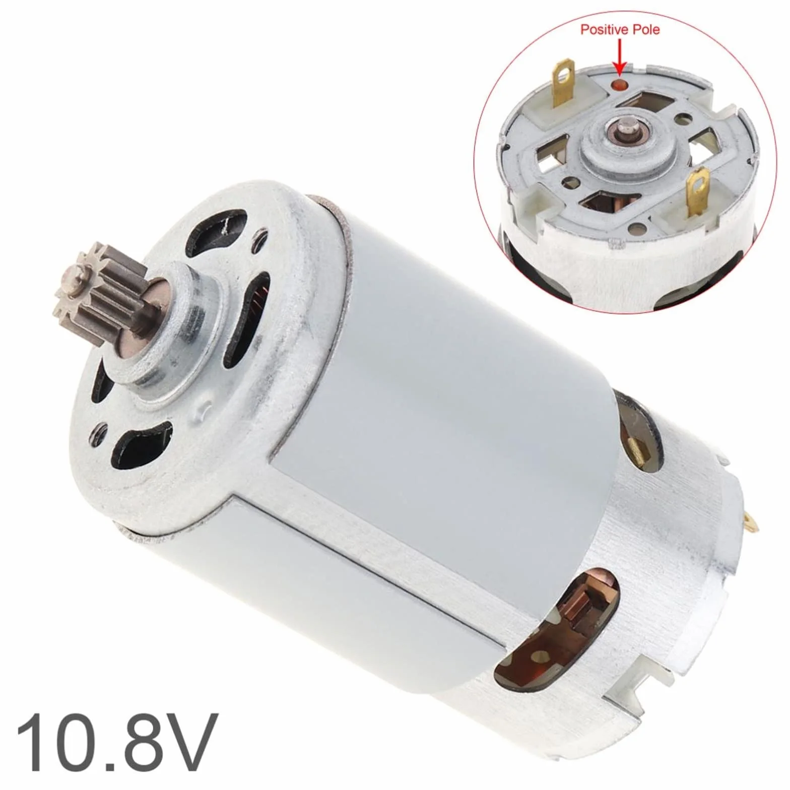 RS550 DC 10,8V 19500 TR/min elektroniczny starter z dwubiegową skrzynią biegów 11 zębów i wysokim momentem obrotowym do wkrętarki akumulatorowej