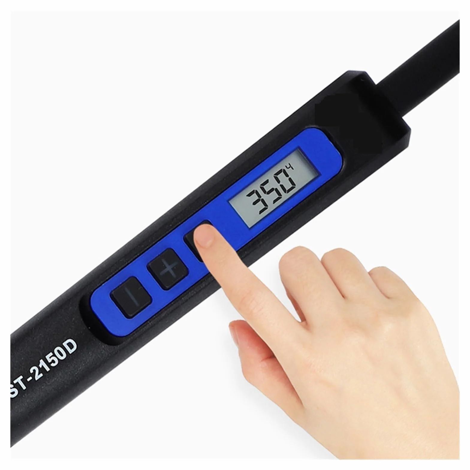 Stacja lutownicza, Cyfrowa lutownica elektryczna, wyświetlacz LCD z regulacją temperatury, zestaw narzędzi do naprawy spawania lutowniczego(ST 2080D 80W LED)