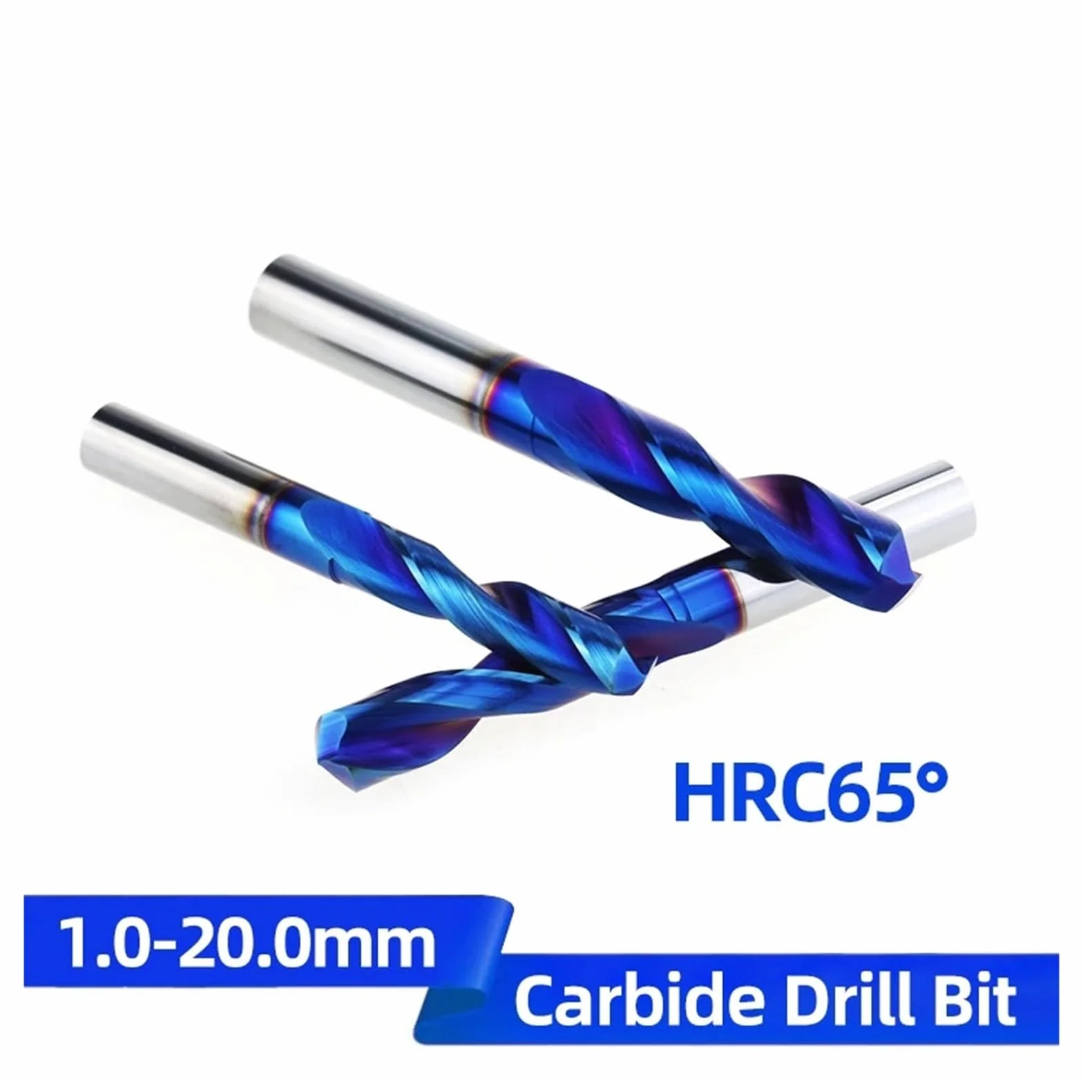 Wiertła z węglika wolframu HRC65° do bardzo twardego metalu, tokarki CNC i wiercenia w stali, zestaw narzędzi precyzyjnych 0,5-20,0 mm(7.5mm)