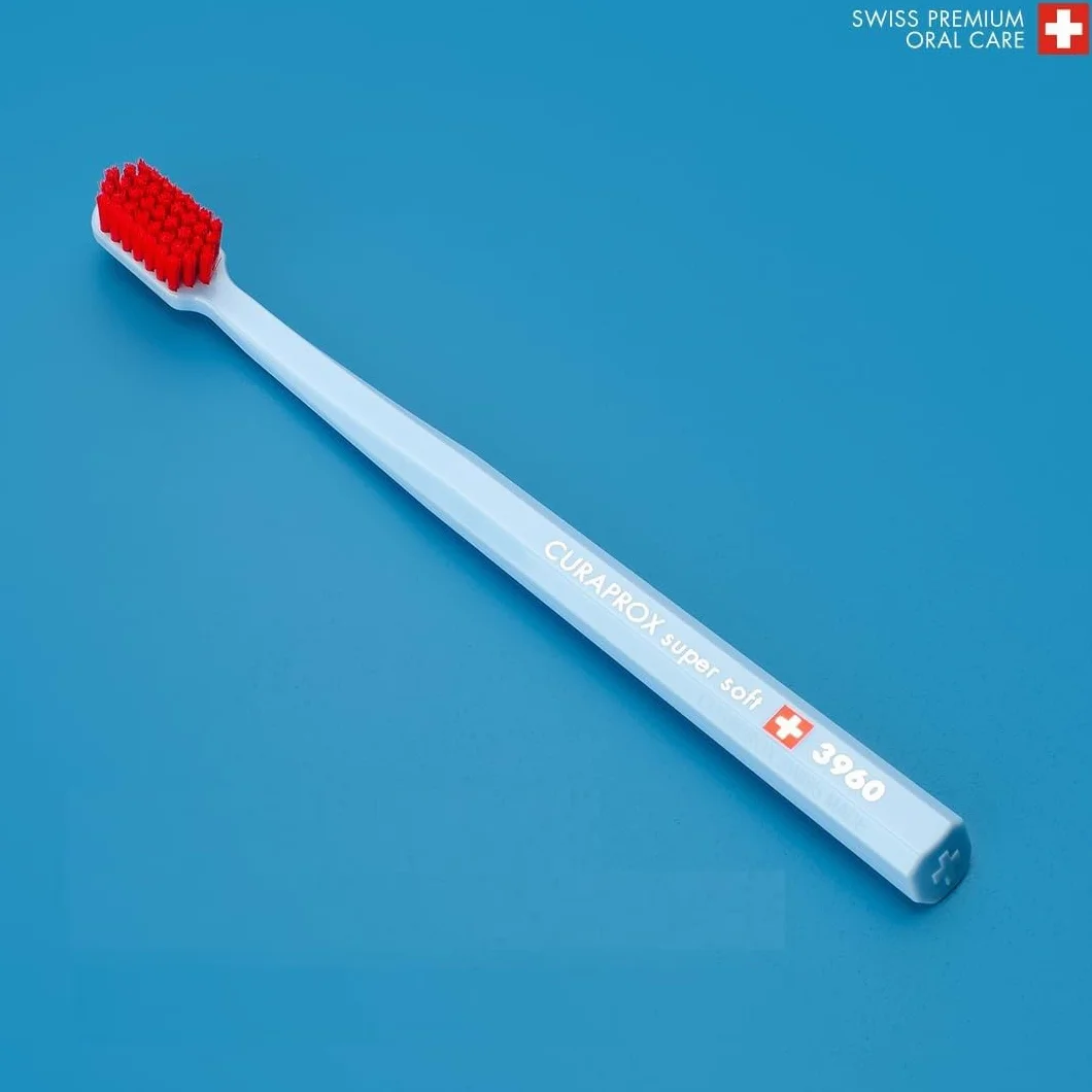 Curaprox CS 3960 Super Miękka Szczoteczka do zębów-Pielęgnacja dziąseł i zębów dla dorosłych/Super Miękkie włókna Curen® / różne kolory, pojedyncze opakowanie/Made in Switzerland