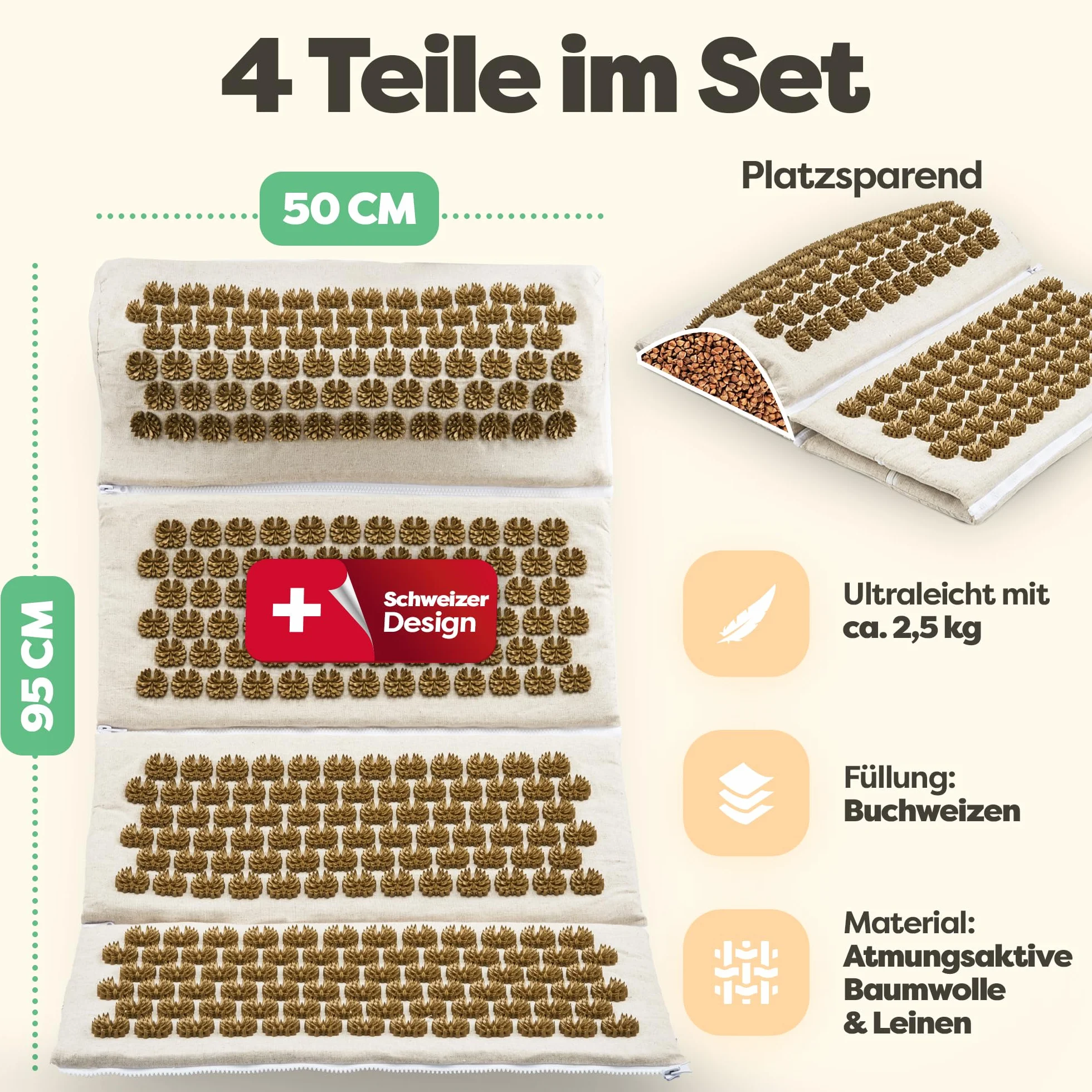 Mata do akupresury Akupunktura Fascjomat z kolcami - Acupressure Mat