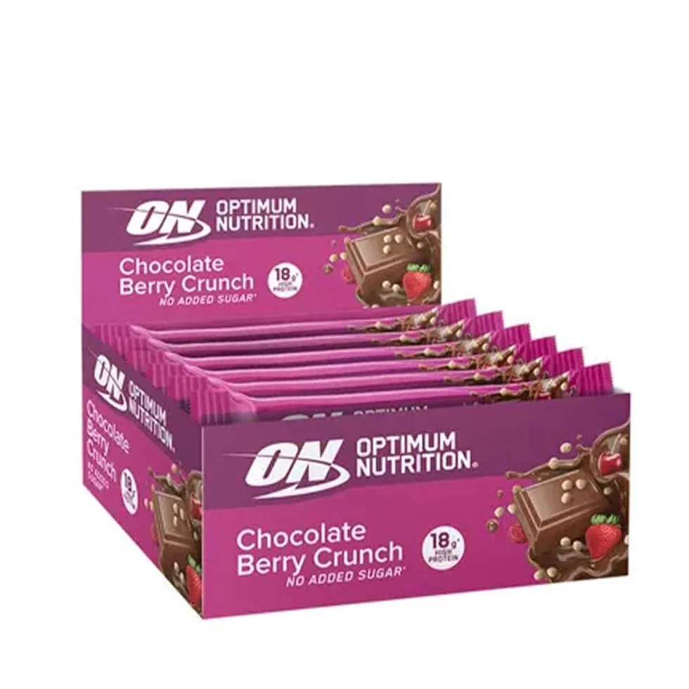 Optimum Nutrition Crunchy Protein Bar (12x55g) Chocolate Berry Crunch