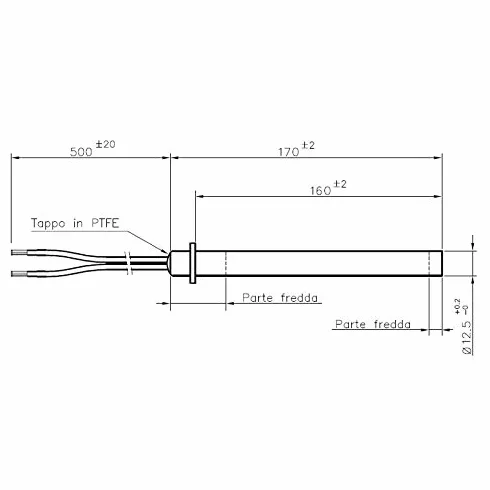 Rezystancja Świecznik zapłonowy do PELLET 350W 170 mm 160 mm PALACE HT62706