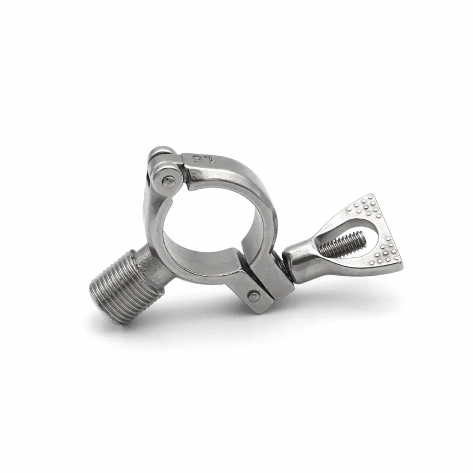 LIUCH Uchwyt do rur zaciski zaciskowe wspornik rurowy wieszak wspornik ze stali nierdzewnej 304 1/2 "męski gwint żeński OD19 25 38 51 63 76 102mm(Male,Pipe OD 127mm)
