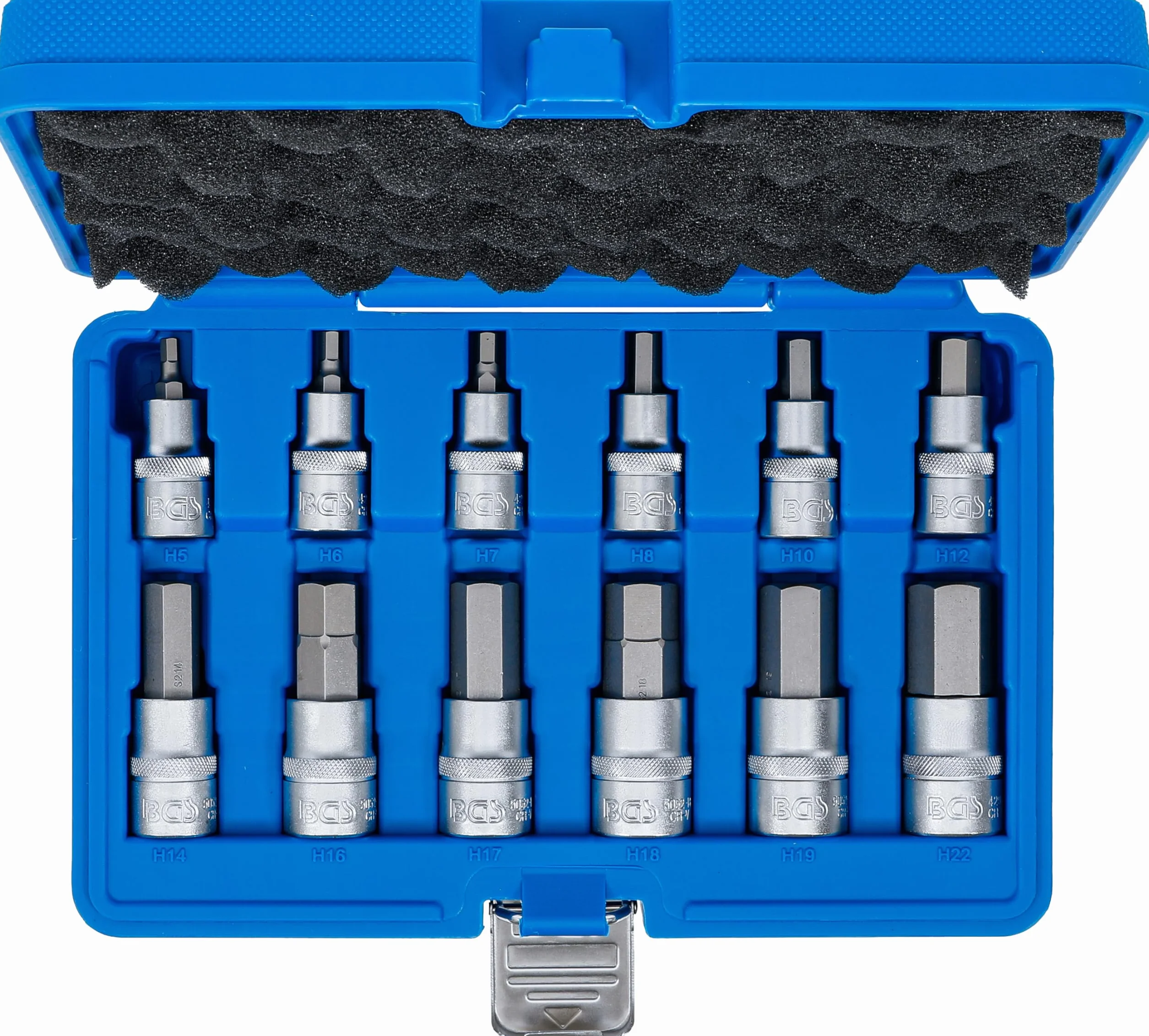 BGS 5052 Zestaw nasadek do bitów 12,5 mm (1/2") gniazdo sześciokątne 5-22 mm 12 szt.