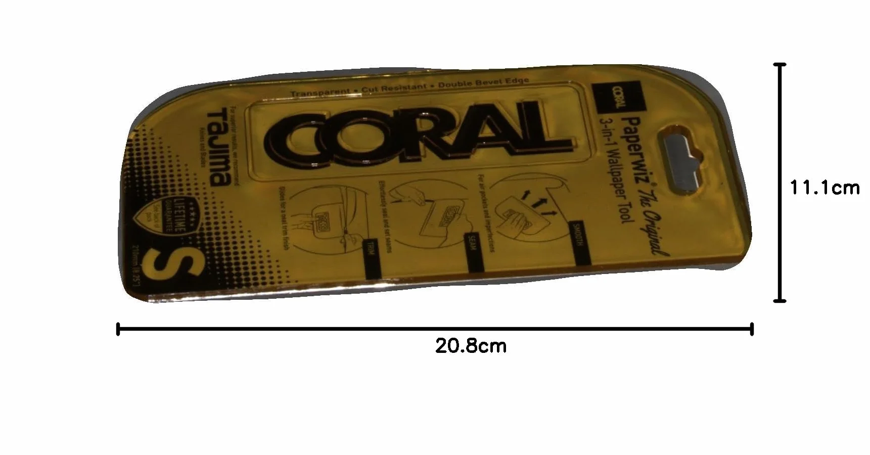 Coral 69500 Paperwiz narzędzie do tapetowania 3 w 1, oryginalny, żółty