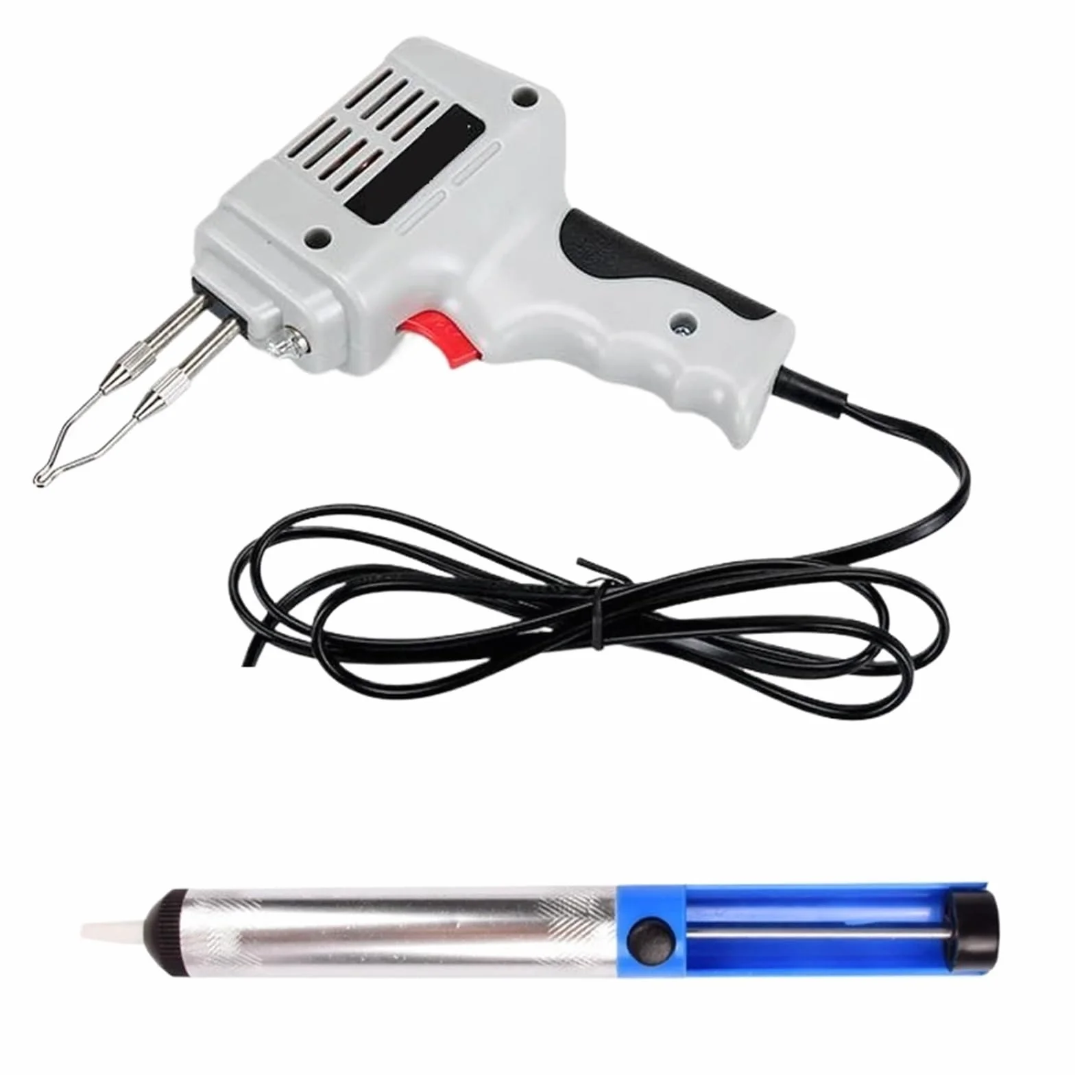 Zestaw lutownicy 100W Elektryczna Lutownica Pistolet Na Gorące Powietrze Opalarka Ręczna Narzędzie Spawalnicze Z Drutem Lutowniczym Zestaw Narzędzi Do Naprawy Spawania