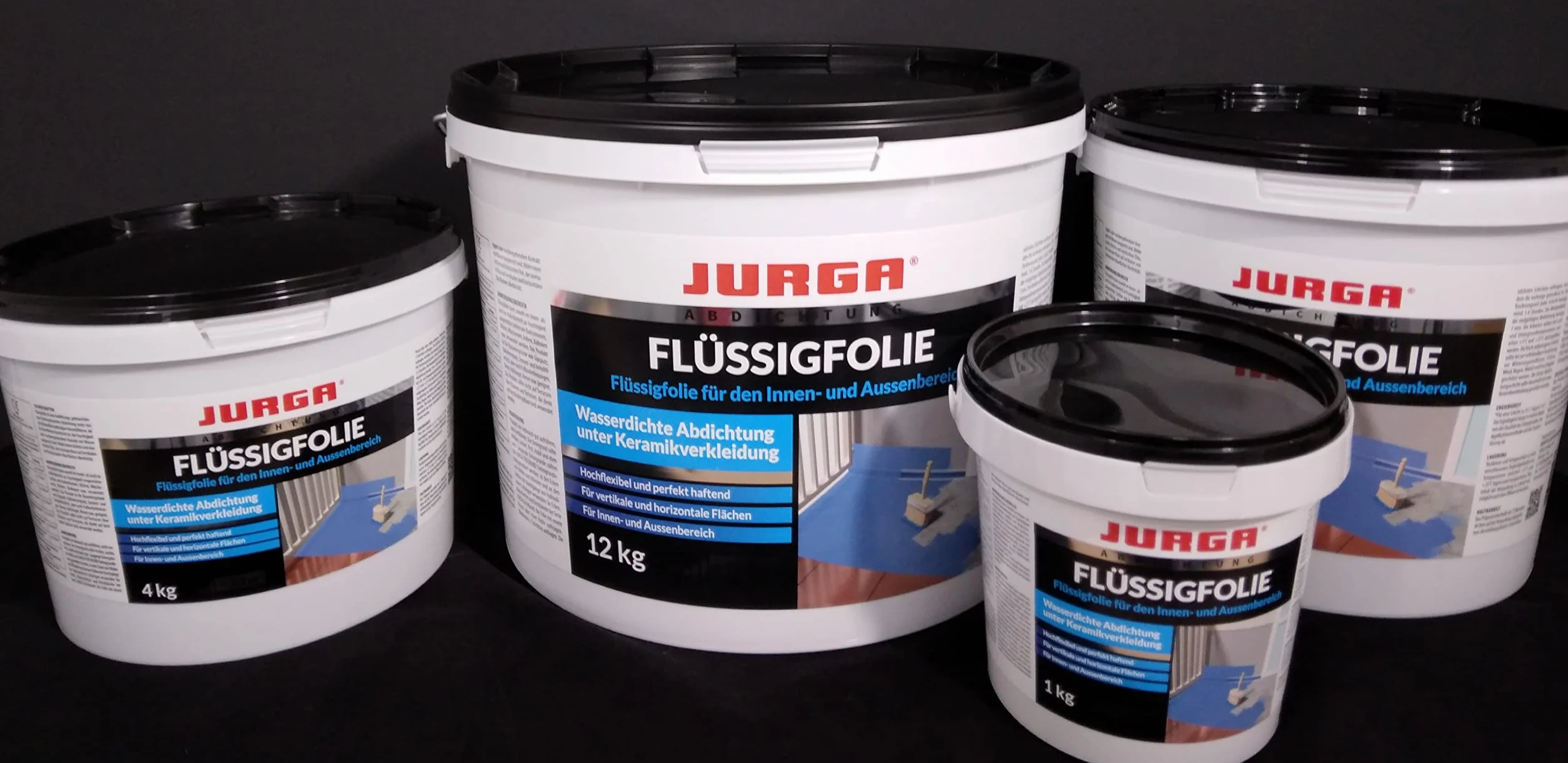 JURGA Folmix Folia w płynie 1kg ≈ 0,8m² Hydroizolacja do łazienki i prysznica – folia uszczelniająca na zewnątrz i wewnątrz, nie zawiera rozpuszczalników