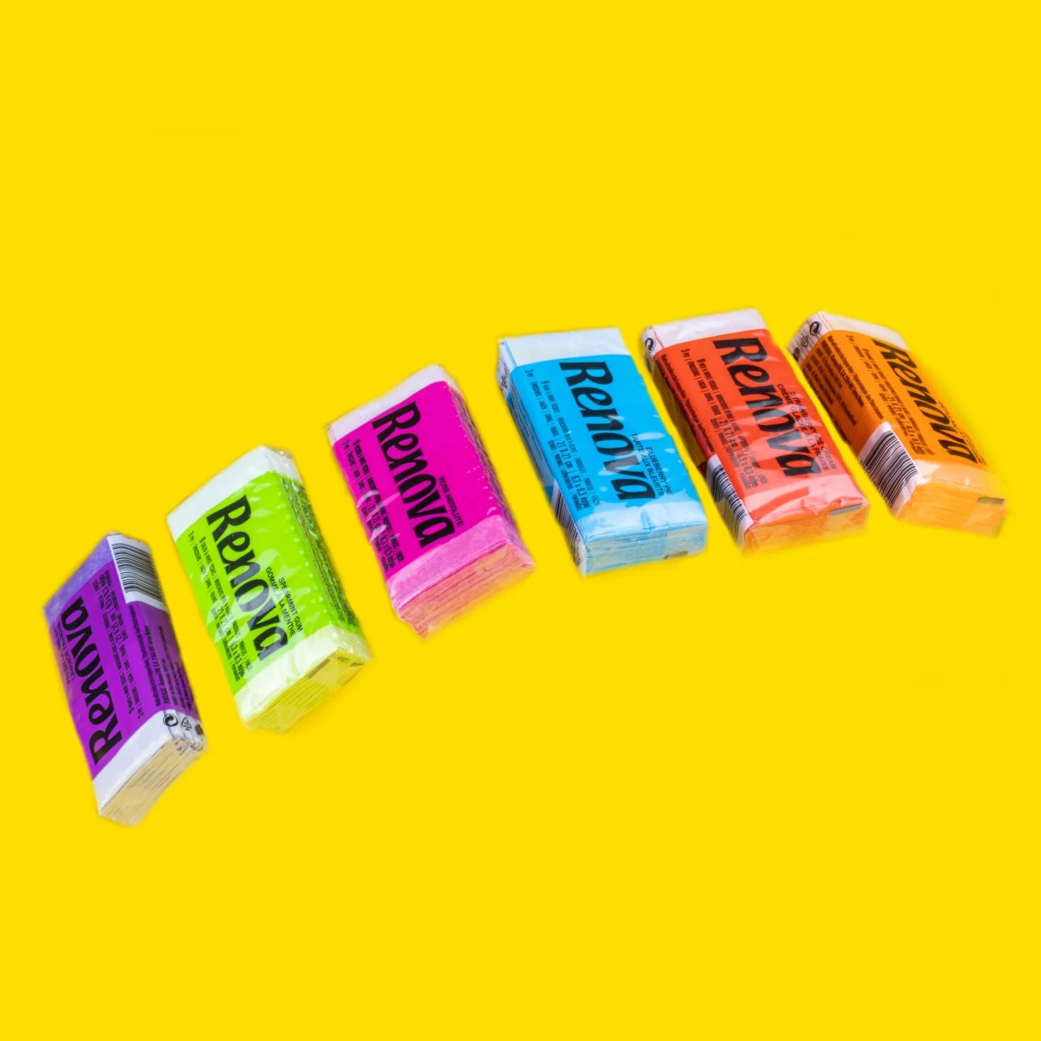 Renova Chusteczki higieniczne Red Label liliowy zapach lawendowy – 6 opakowań – [9 sztuk per pack]