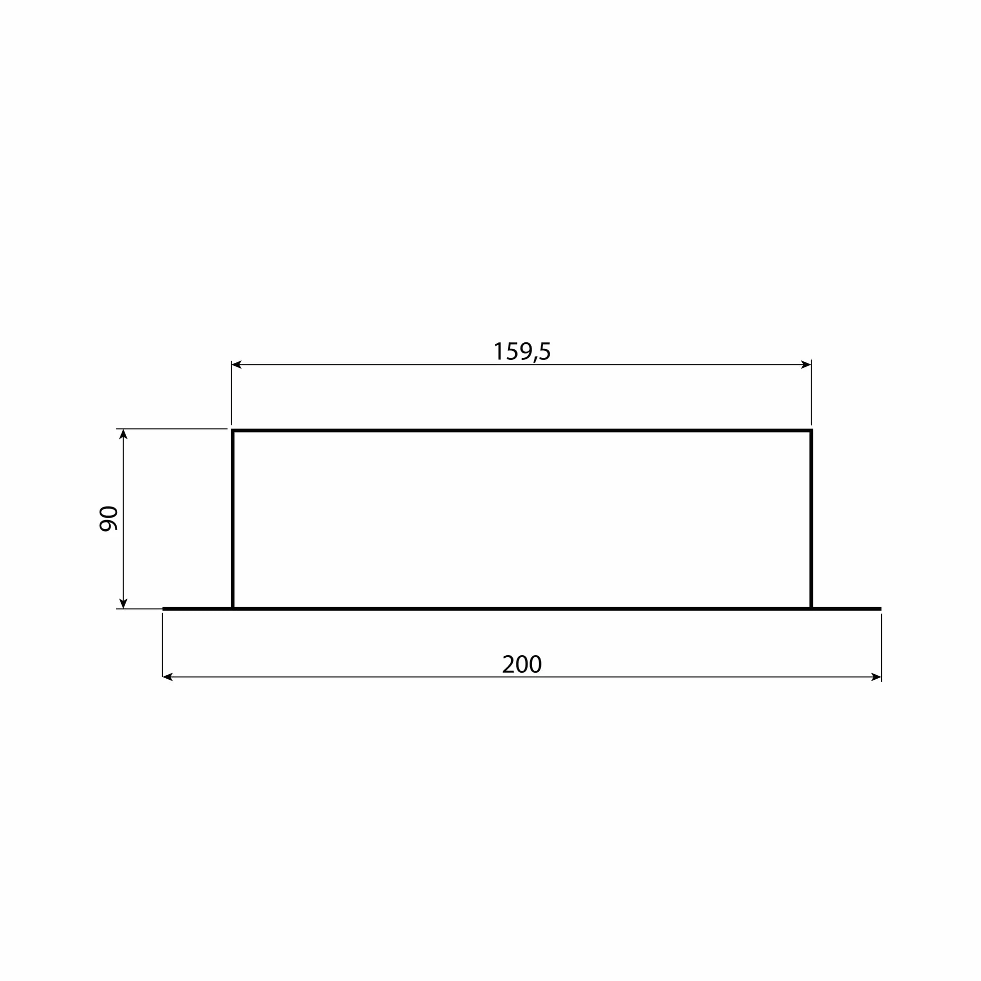 BAUER zaślepka rury piecowej, Ø 160 mm (więcej wariantów), czarna, grubość ścianki: 1,5 mm; rura dymowa, rura kominowa, rura wydechowa; zgodnie z normą EN 1856-2