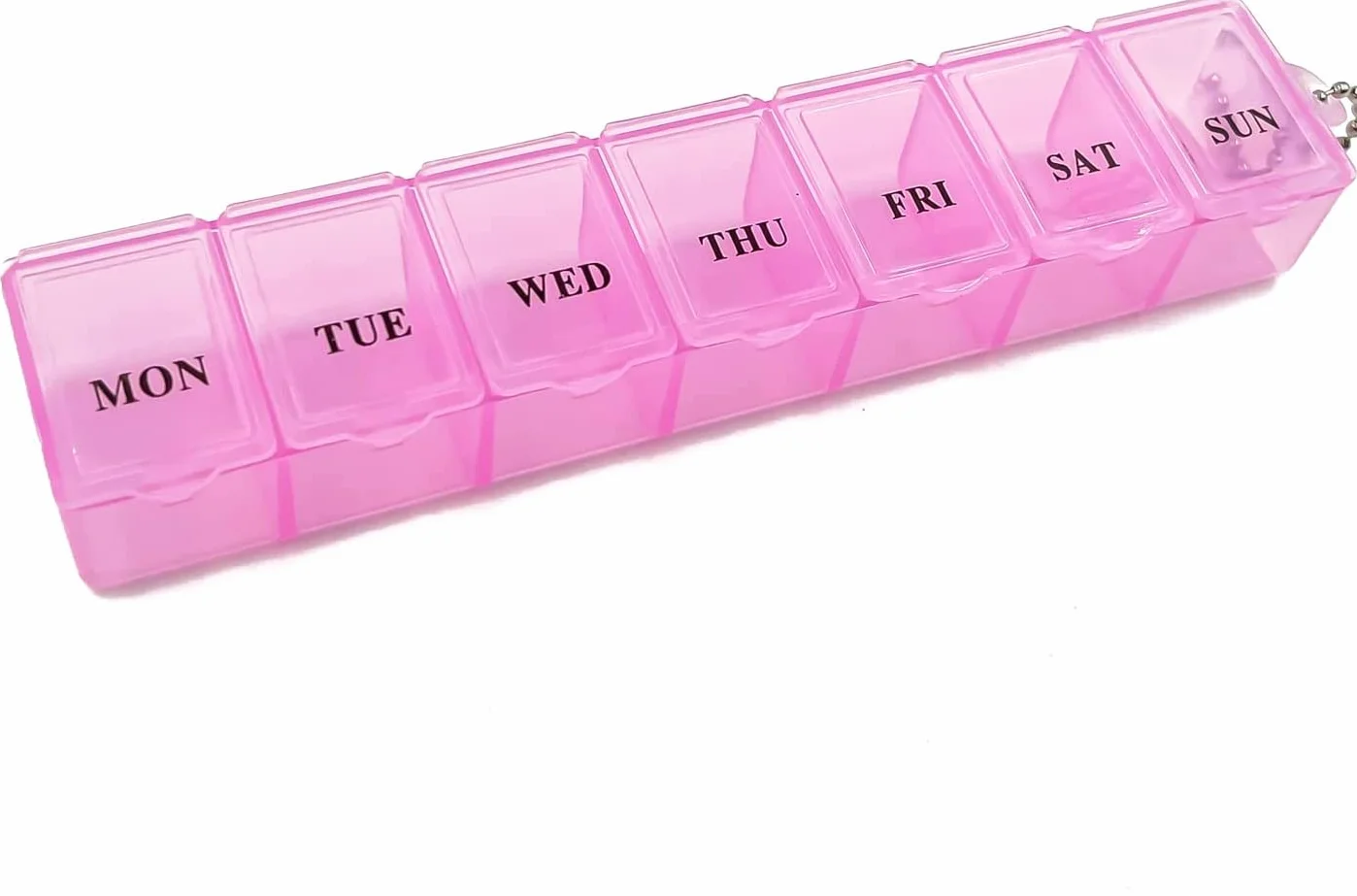 Pill Box Organiser 7-Day 1 Time a Day Medicine Storage Case Weekly Pills Container
