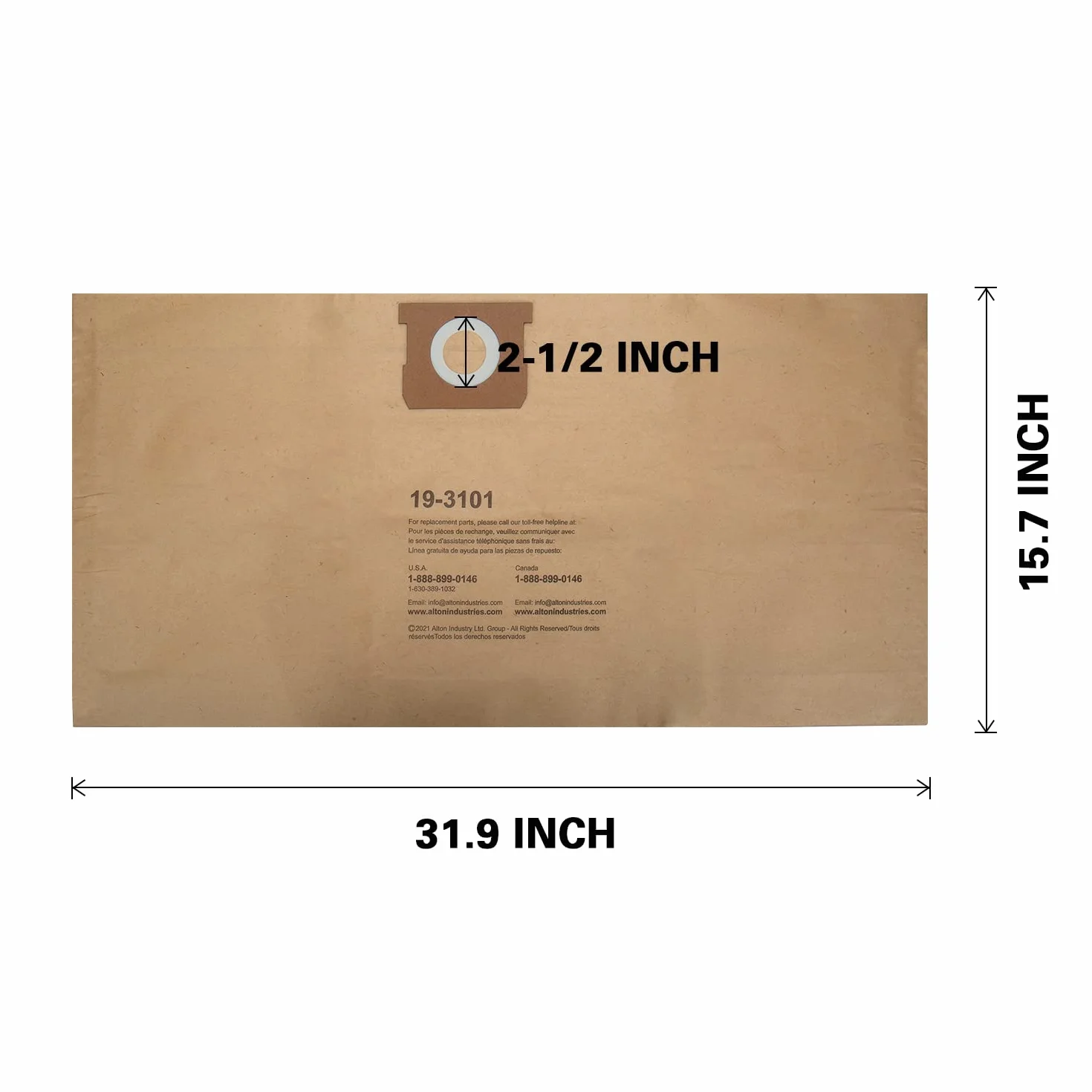 Stanley 19-3101 9-12 galon jednorazowy worek filtrujący do odkurzaczy mokrych/suchych, 3-pak
