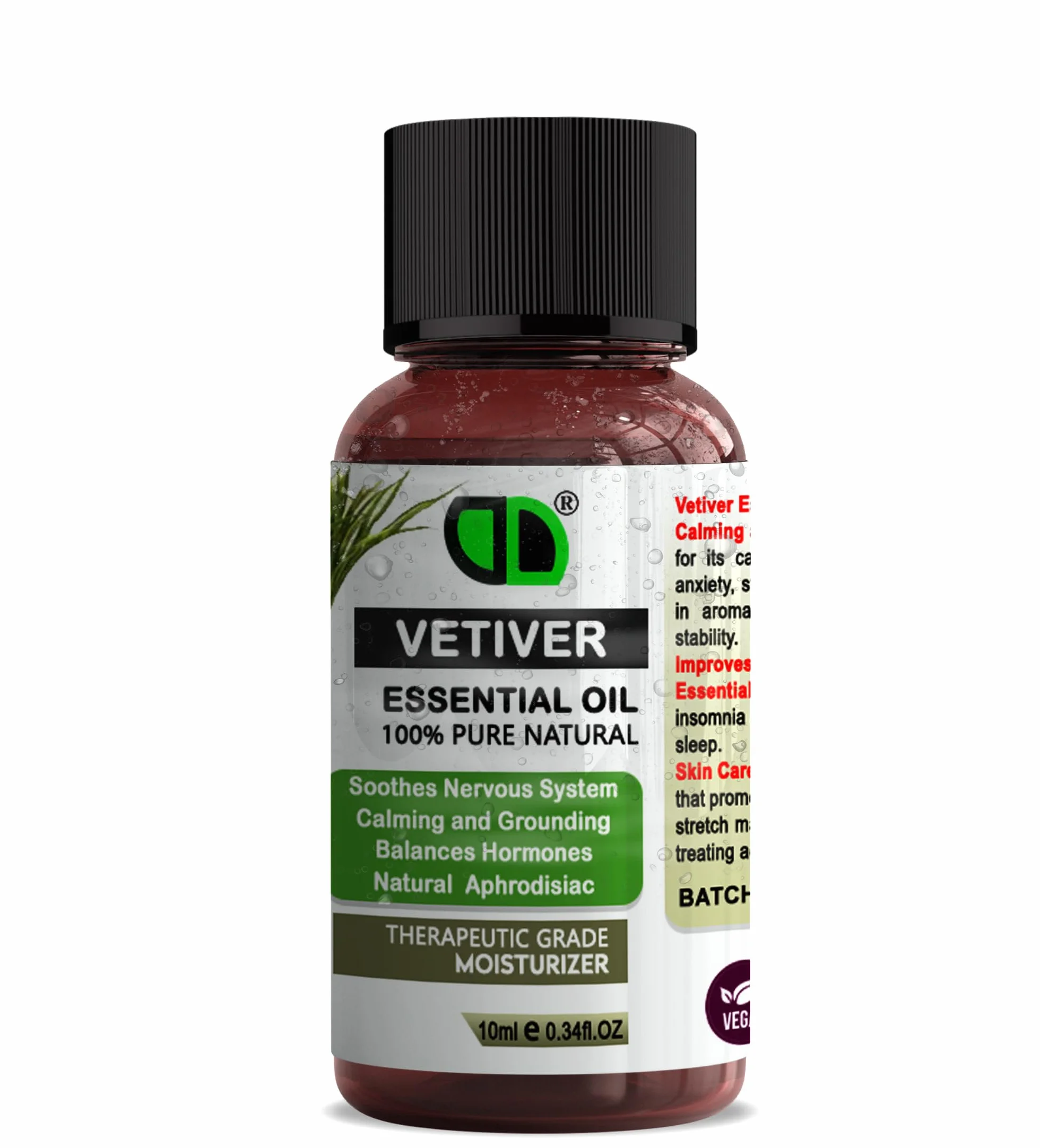 Mieszanka olejków eterycznych wetiwerowych 10 ml 100% czysta naturalna aromaterapia masaż
