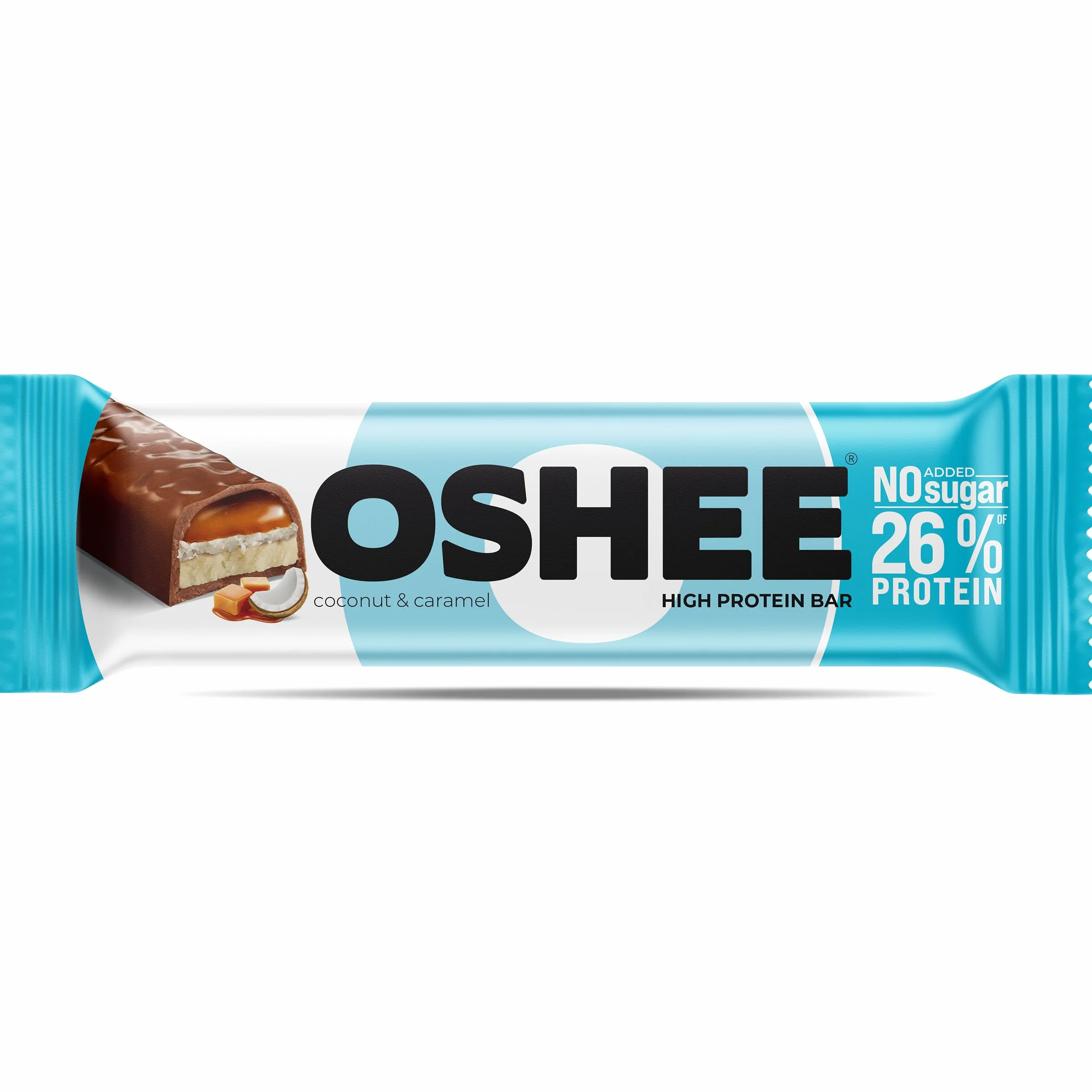 Baton proteinowy Oshee kokos i karmel 48g 12 sztuk