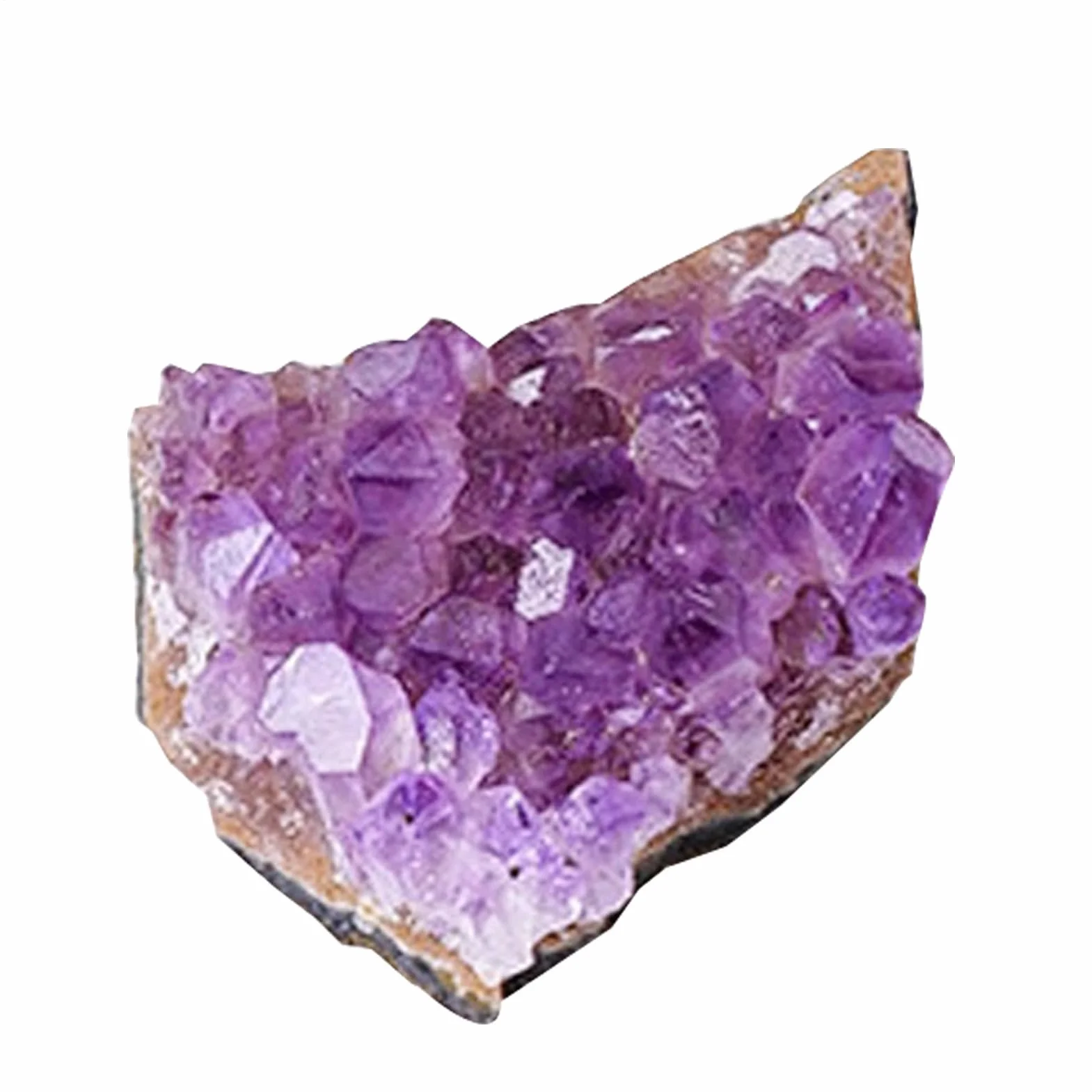 Amethyst Cluster Naturalny Kryształ Medytacyjny Głęboki Fioletowy Kamień Dom Praca