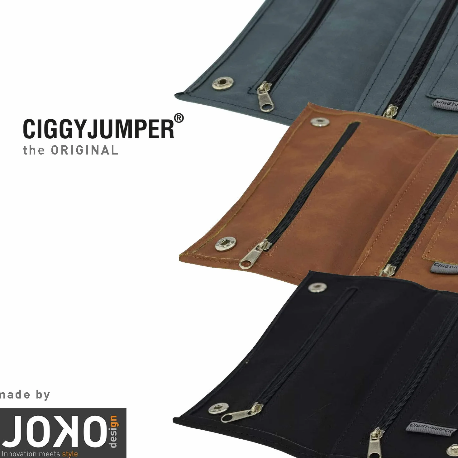 Torba na tytoń used Leather Touch, worek na tytoń obrotowy z przegródkami na filtr, ulotki, zapalniczkę (1.) czarna, pojedyncza)