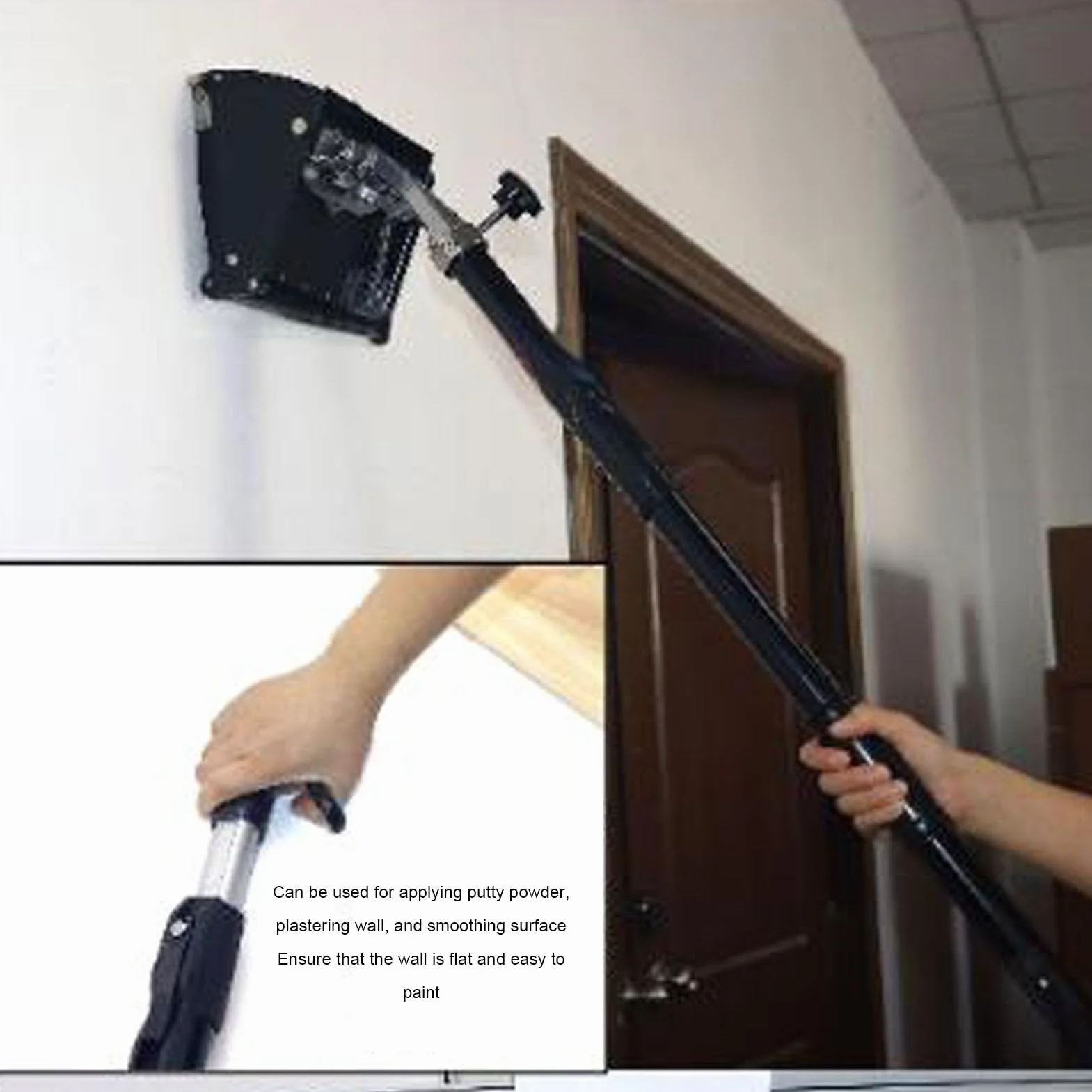 Płaskie Pudełko Wykończeniowe do Płyt Gipsowo-kartonowych, 8-calowe Tynkowanie Płyt Gipsowo-kartonowych, Profesjonalne Narzędzie do Skrobania, Skrobak do Szpachli do Malowania