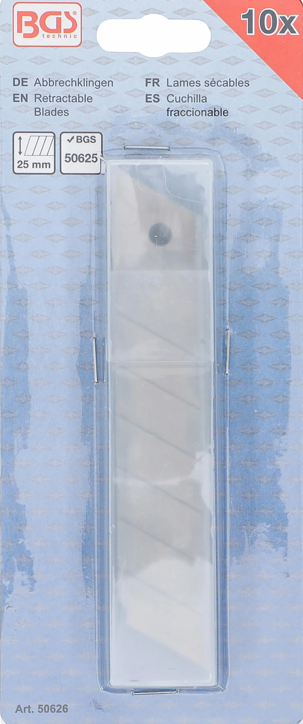 BGS 50626 | Ostrza łamane | 25 mm | 10 szt.