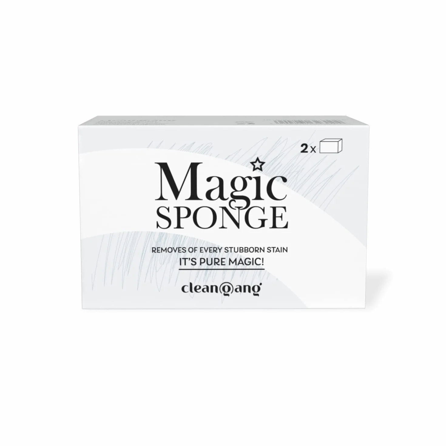 CleanGang - Magic Sponge gąbka do usuwania brudu – gąbka do szybkiego i skutecznego czyszczenia – gąbka do usuwania brudu do ścian, mebli i wielu innych – gumka do usuwania brudu, 2 sztuki
