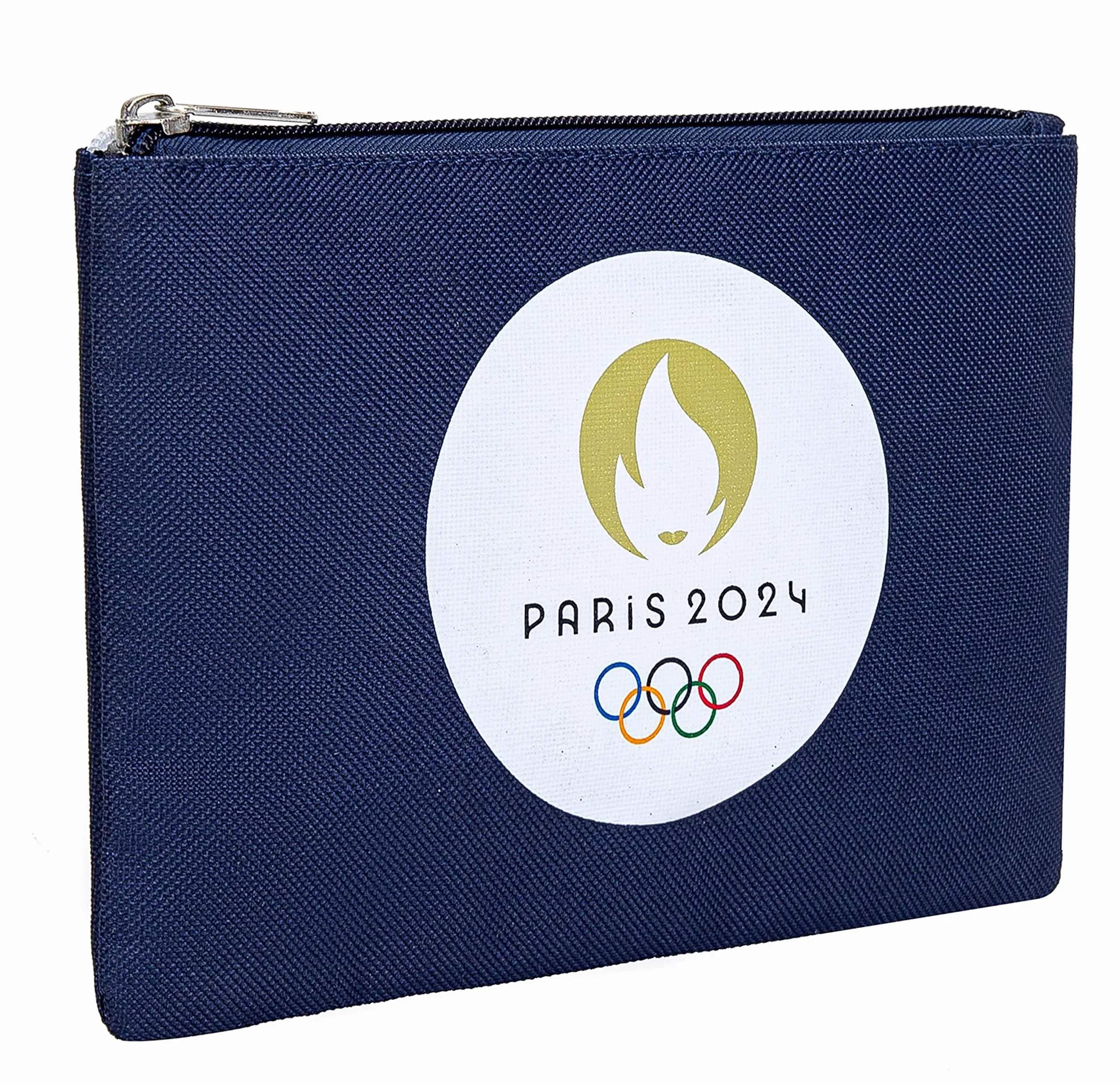 PARIS 2024 Etui JO Oficjalna Kolekcja Igrzyska Olimpijskie Niebieski 21x15cm