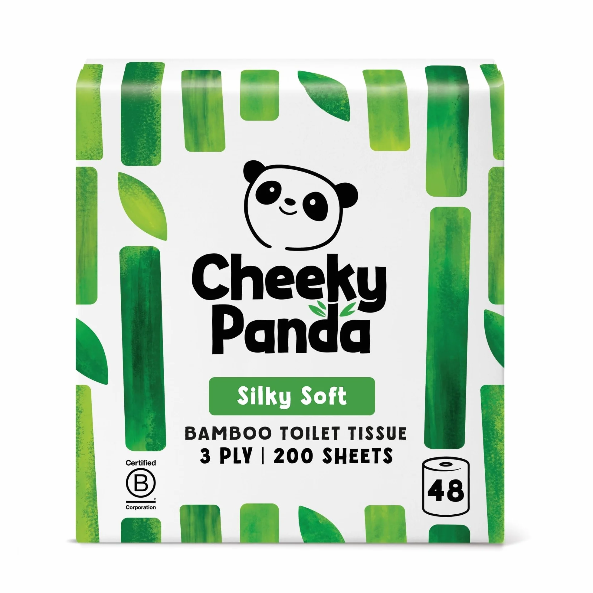 The Cheeky Panda 5060561630202 Papier Toaletowy, 48 Rolek, Biały