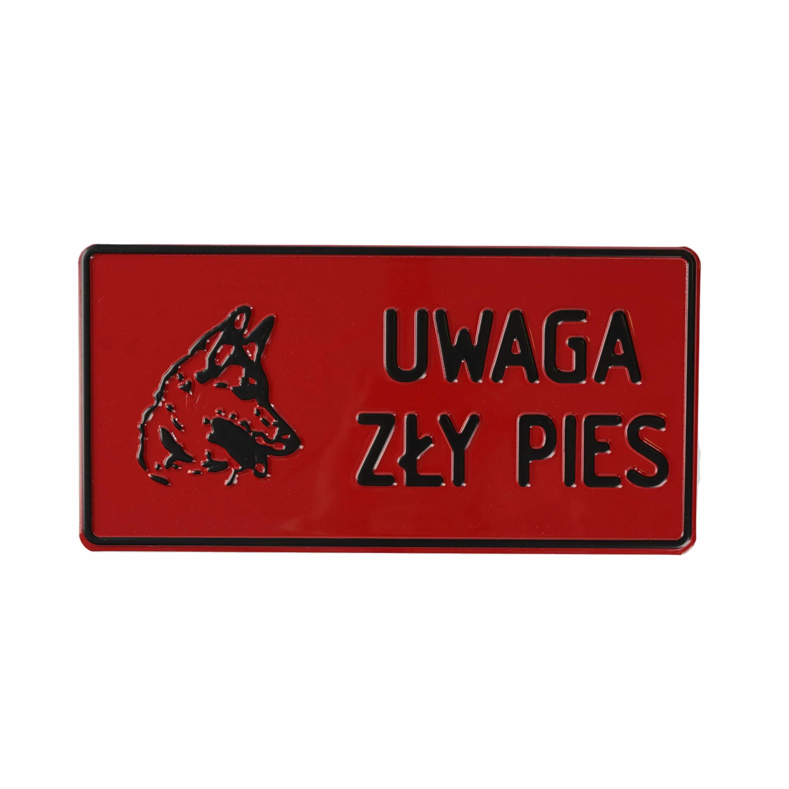 Tabliczka Aluminiowa UWAGA ZŁY PIES Tablica 14 X 29 Cm, Odporna Na Warunki Atmosferyczne, Tablica Informacyjna do Powieszenia Na Ogrodzeniu, Bramie