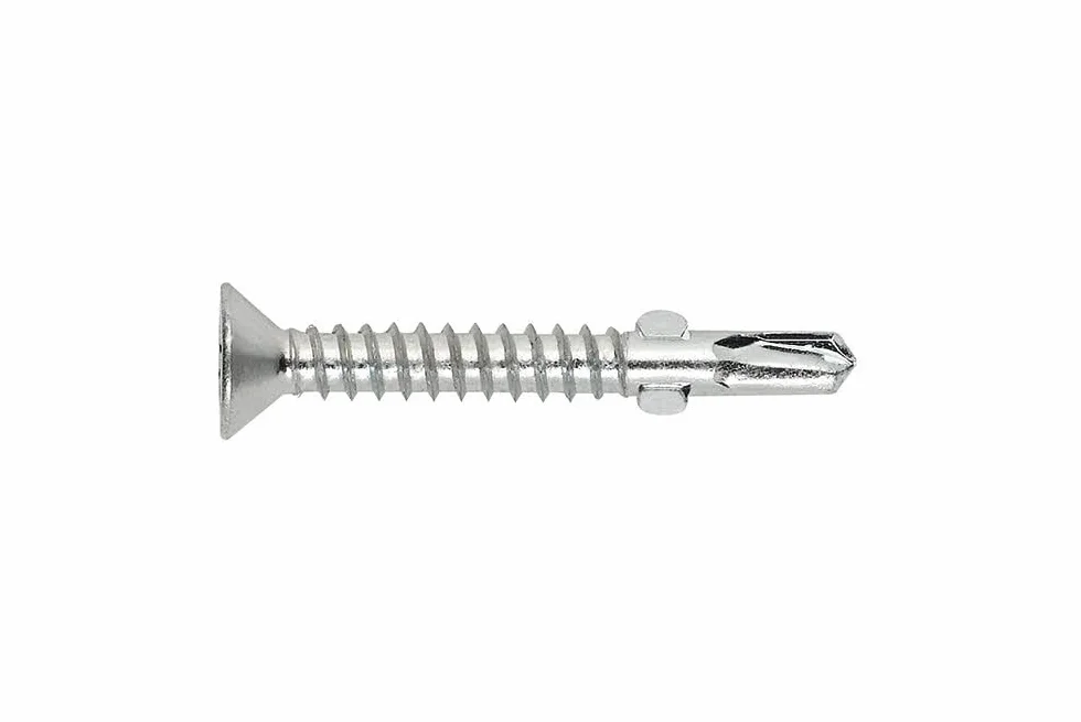 INDEX ATA6360 - Tornillo samonadrante con broca z tyłu alas, cabeza avellanada y huella Tx. Cincado (6,3 x 60, 250 ud.)