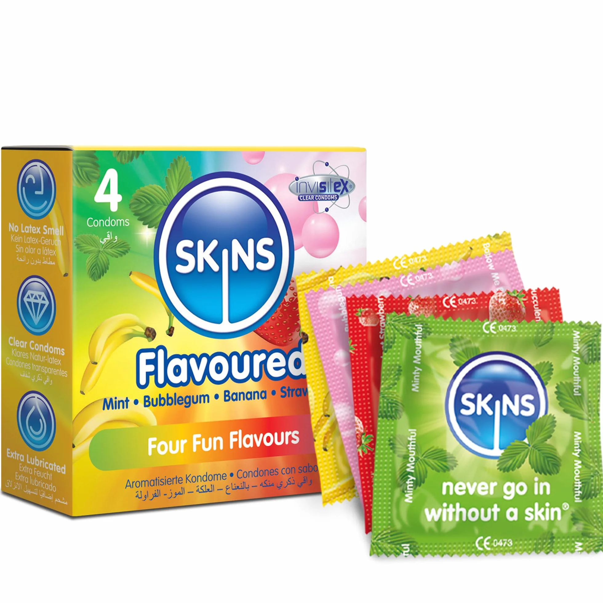 Skins - Flavoured prezerwatywy 4 szt
