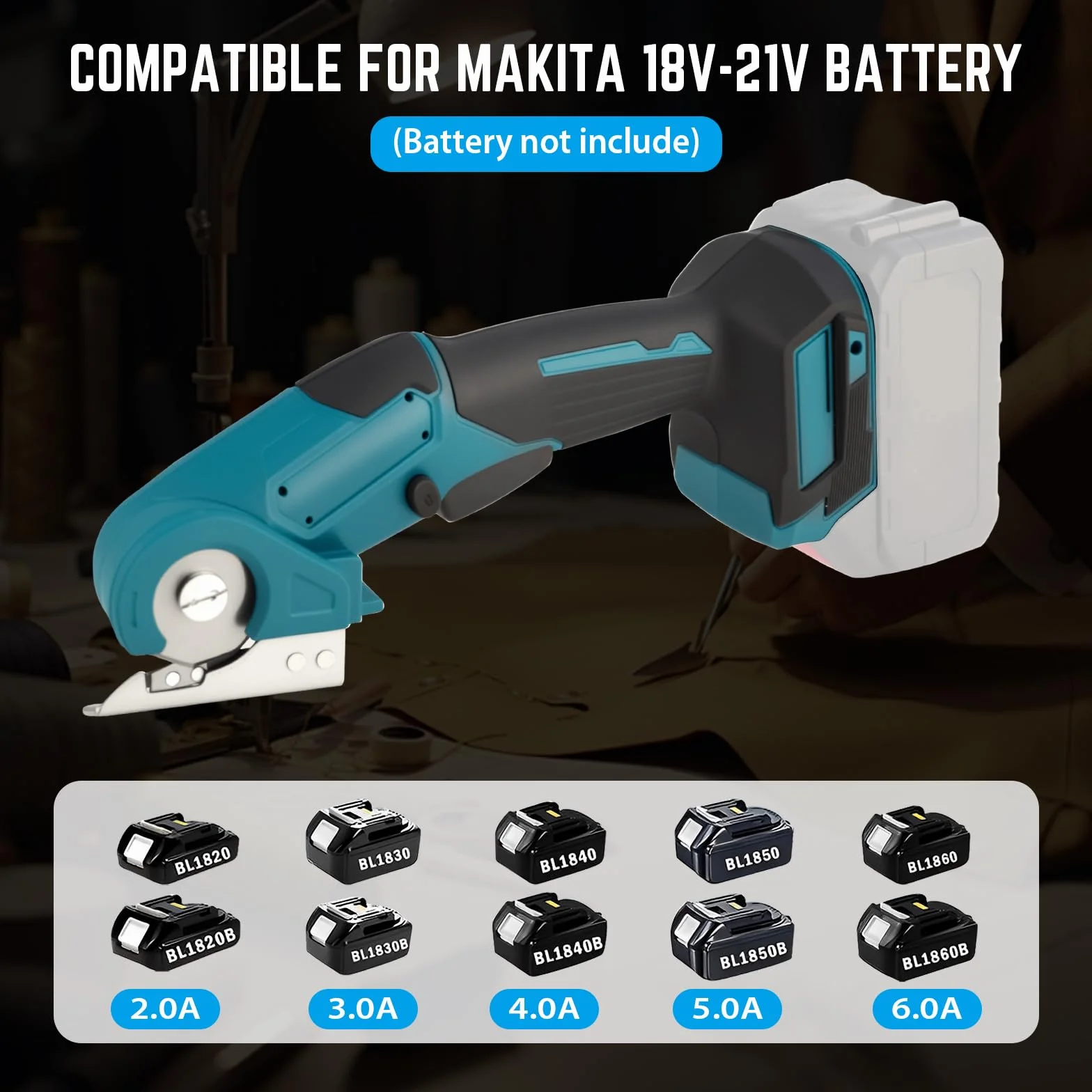 Makita akumulatorowe nożyce uniwersalne 21 V, bezprzewodowe, głębokość cięcia 6 mm, 2 ostrza