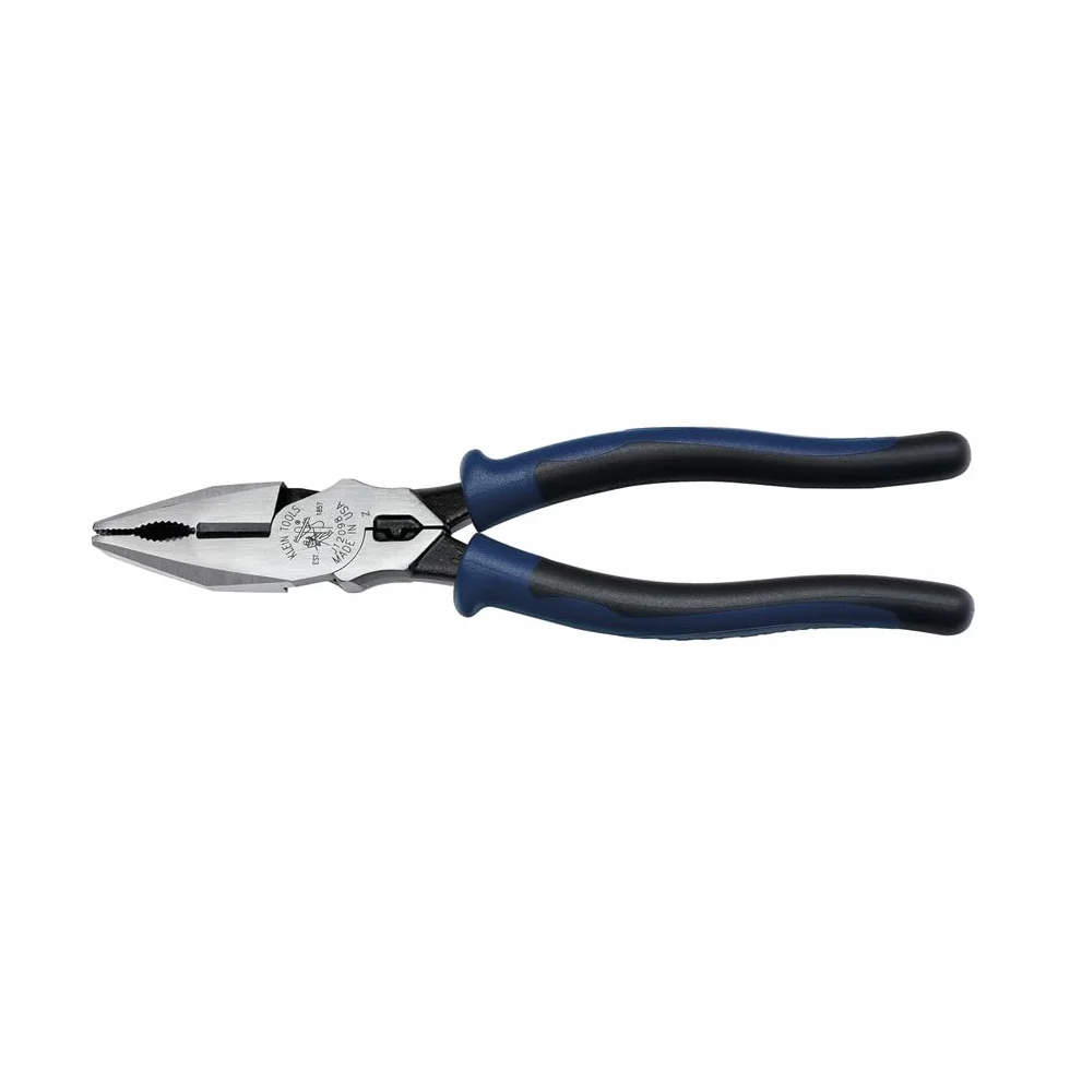 Klein Tools J12098 uniwersalne szczypce kombinowane z matrycą do zaciskania, uchwyt do rur zębatych, noże hartowane indukcyjnie