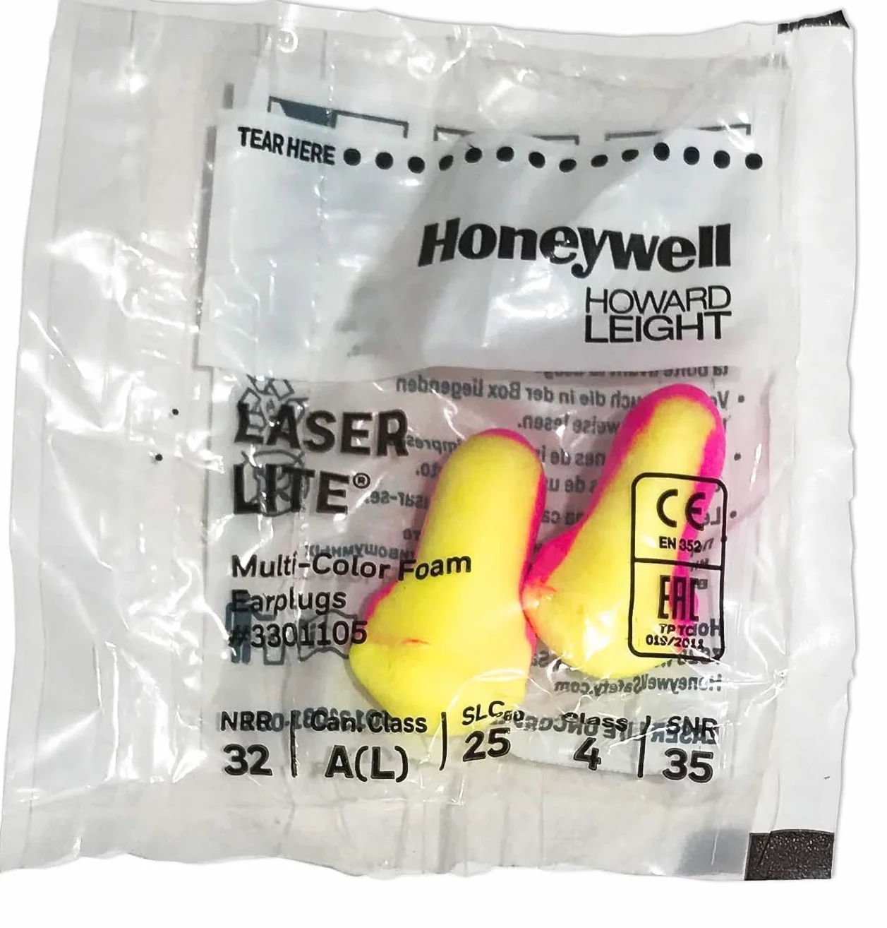 Howard Leight Laser Lite miękkie piankowe zatyczki do uszu - SNR 35db (30 par)