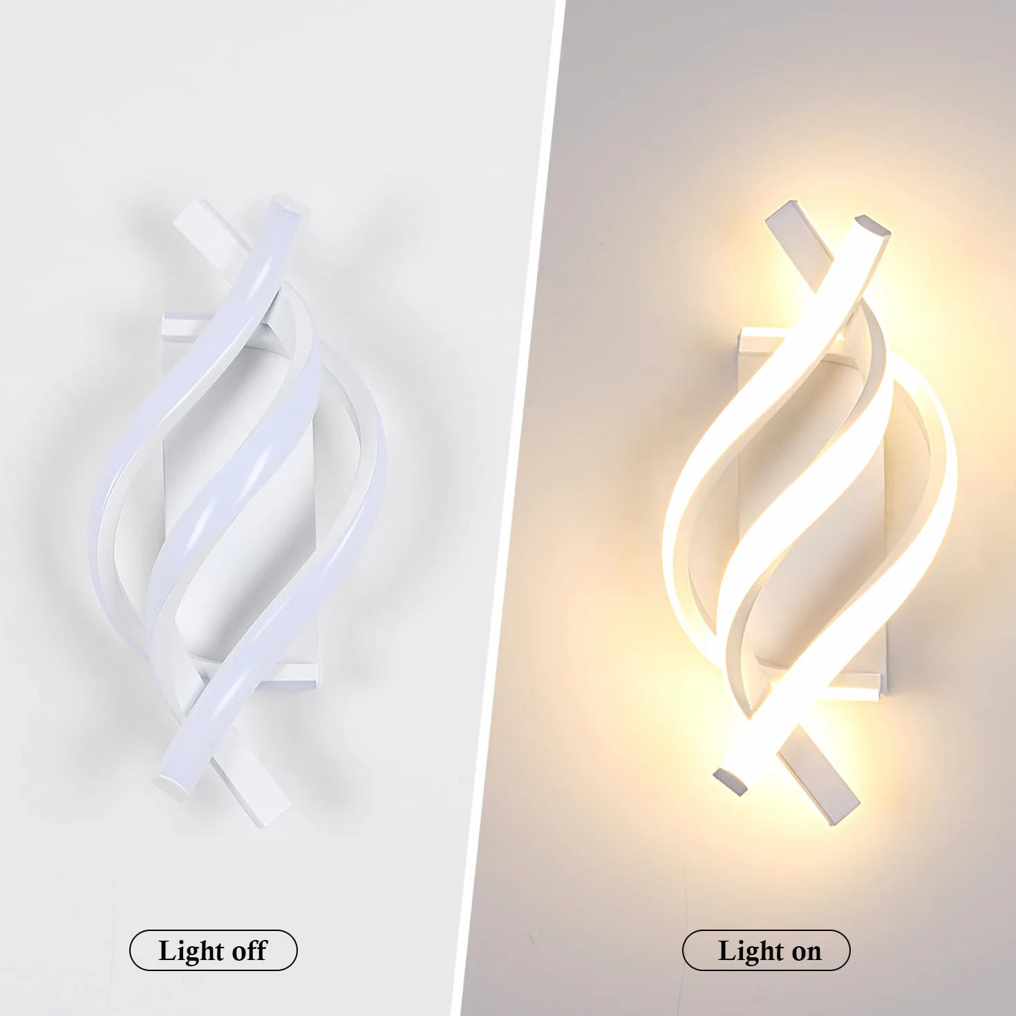 Comely Kinkiet LED 22W Nowoczesna Lampa Ścienna Akryl 2500LM
