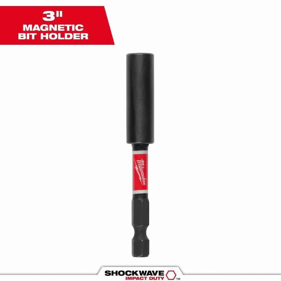 Milwaukee 48-32-4502 Shockwave Impact Duty 1/4 cala sześciokątny chwyt magnetyczny 6 cm uchwyt na końcówki bitowej