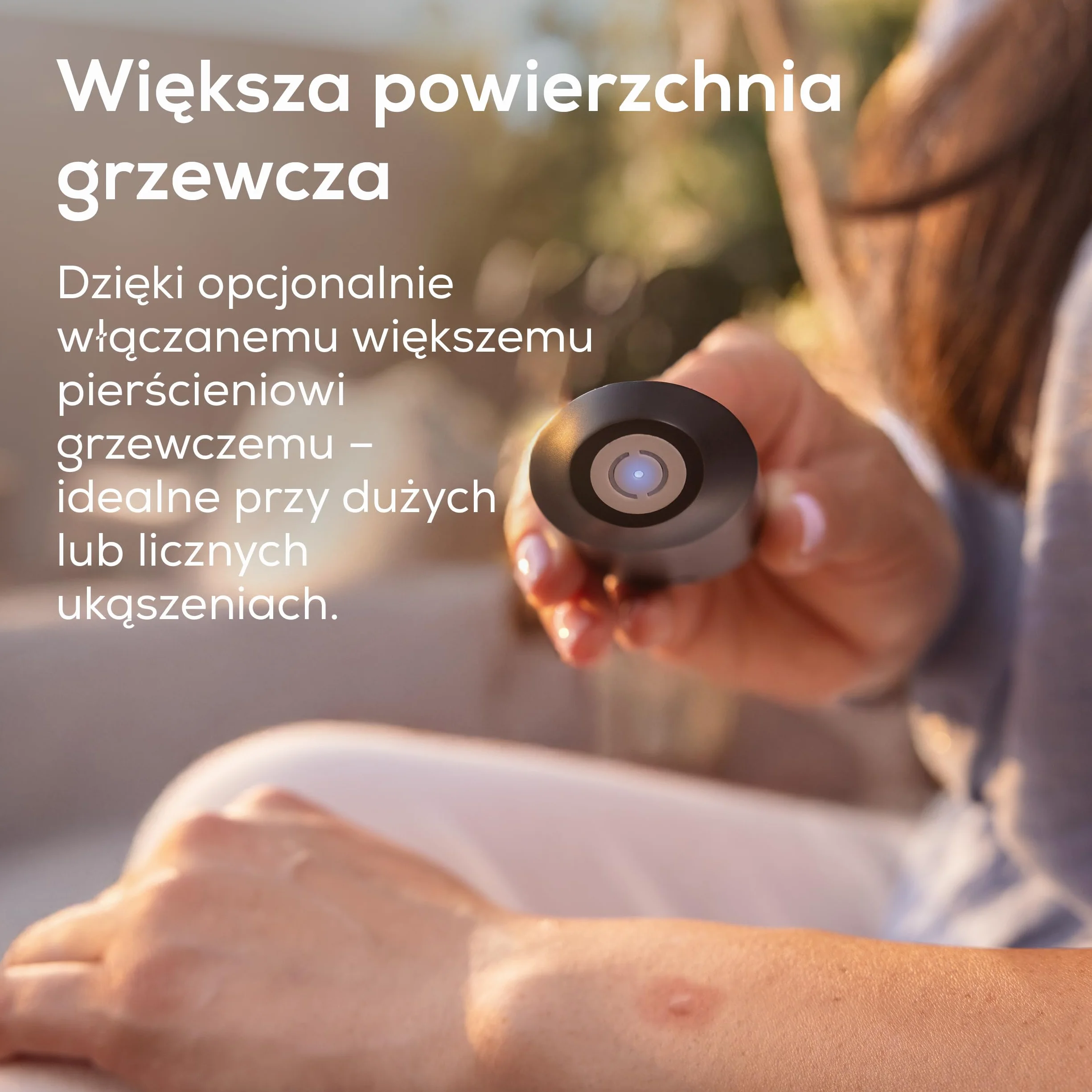 Beurer BiteX Max Deep Black termiczny sztyft na ukąszenia owadów z większą powierzchnią grzewczą