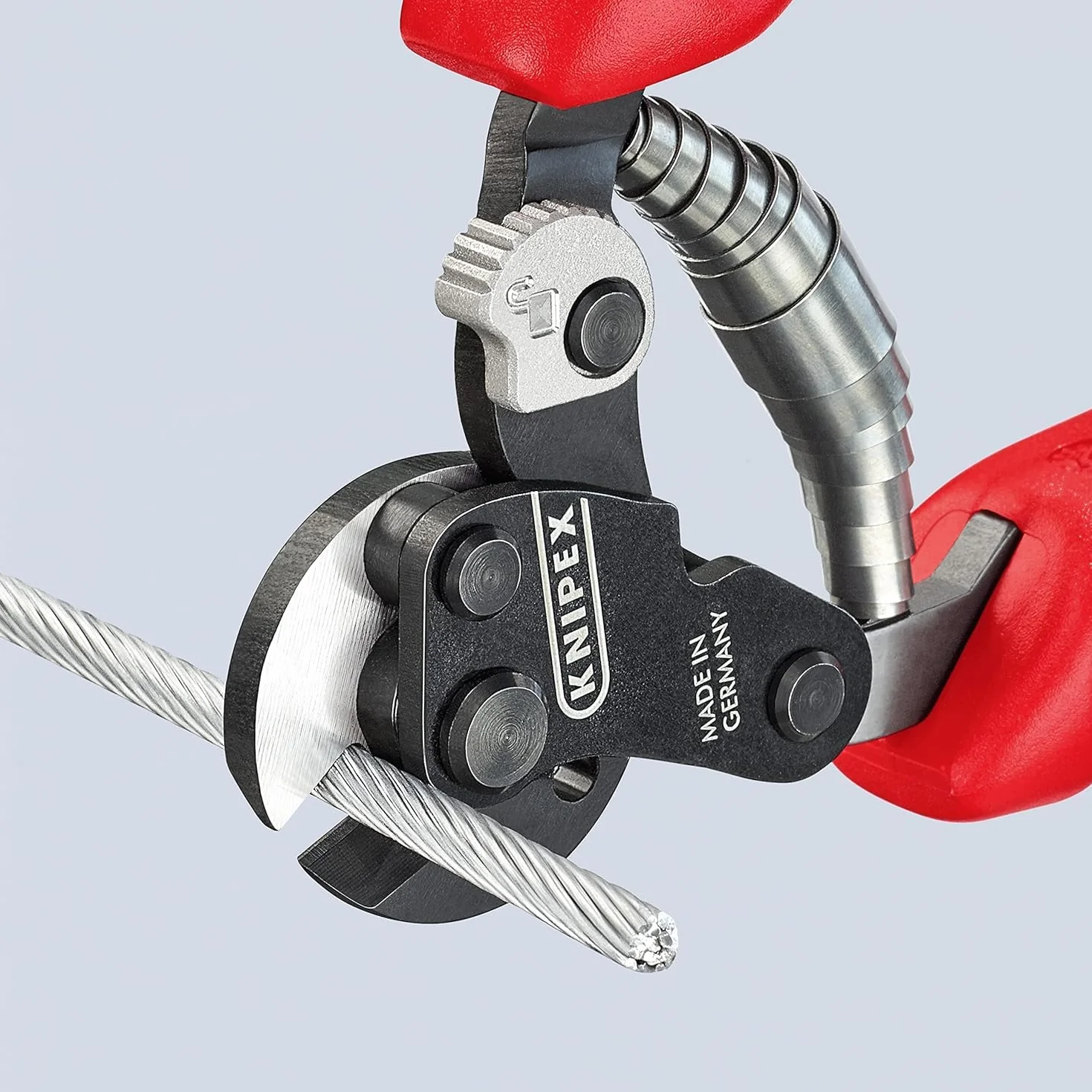 KNIPEX Nożyce do lin stalowych przeznaczone także do lin stalowych o dużej wytrzymałości z osłonkami wielokomponentowymi 160 mm, 95 62 160