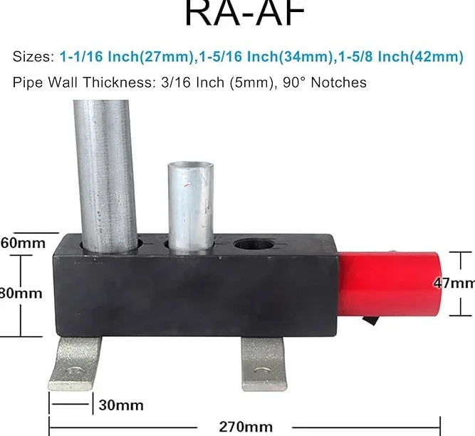 Wysokowydajna hydrauliczna wycinarka do rur pneumatycznych – narzędzie do cięcia rur stalowych 90° do dokładnego nacinania, idealne do obróbki metali i produkcji