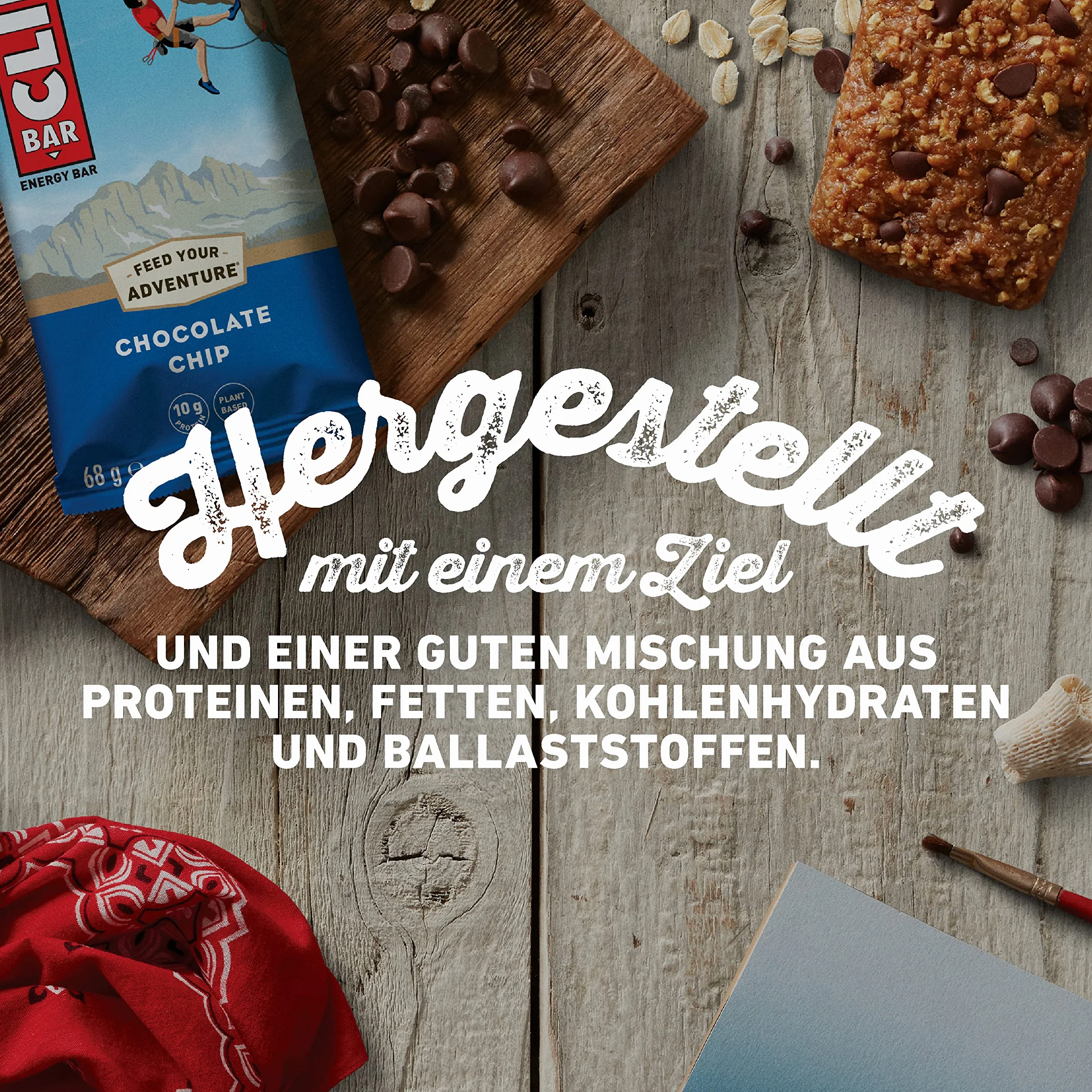 CLIF BAR Baton Proteinowy 12 x 68 g Roślinny Sport Wytrzymałościowy