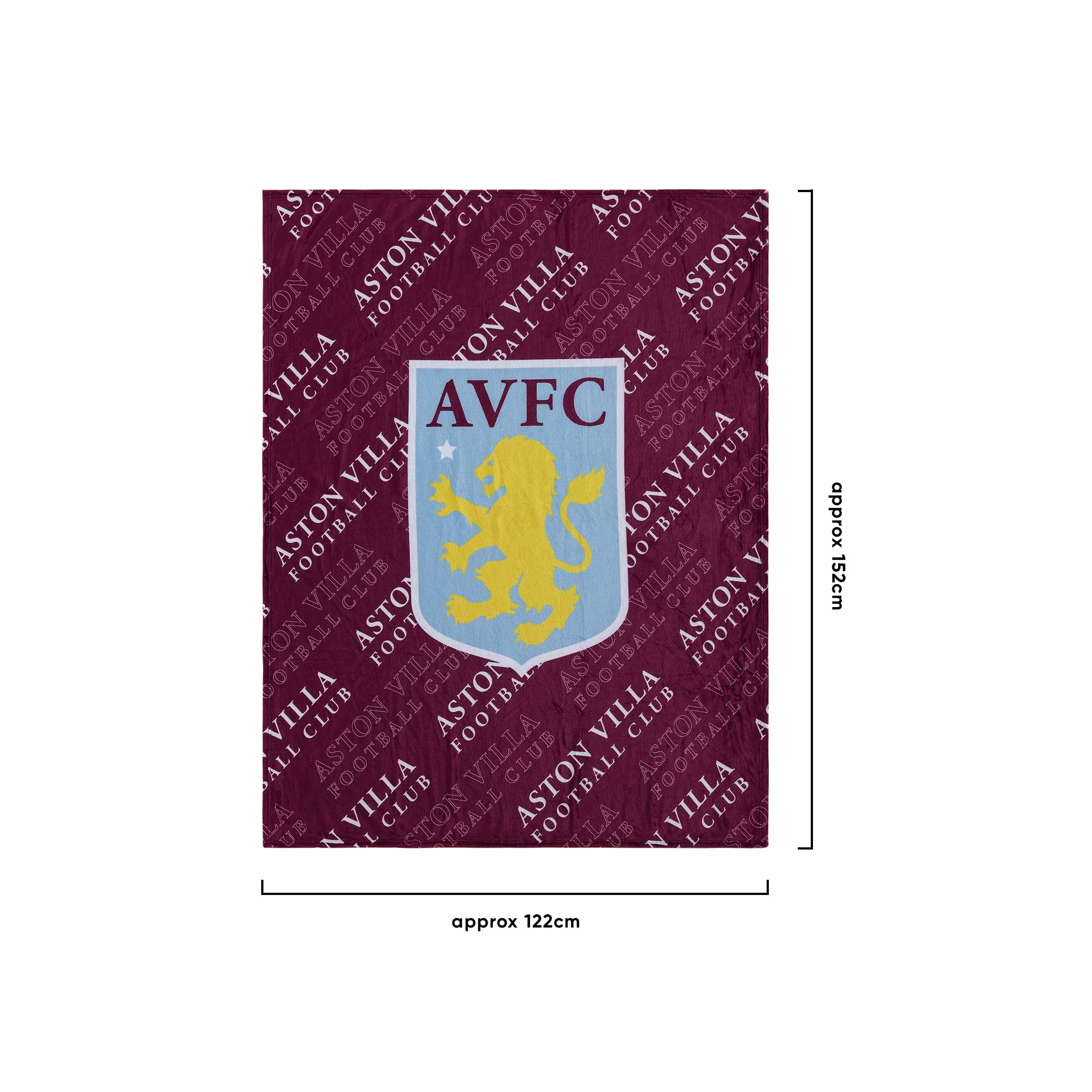 FOCO Premier League Football Aston Villa narzuta na łóżko dla kibica