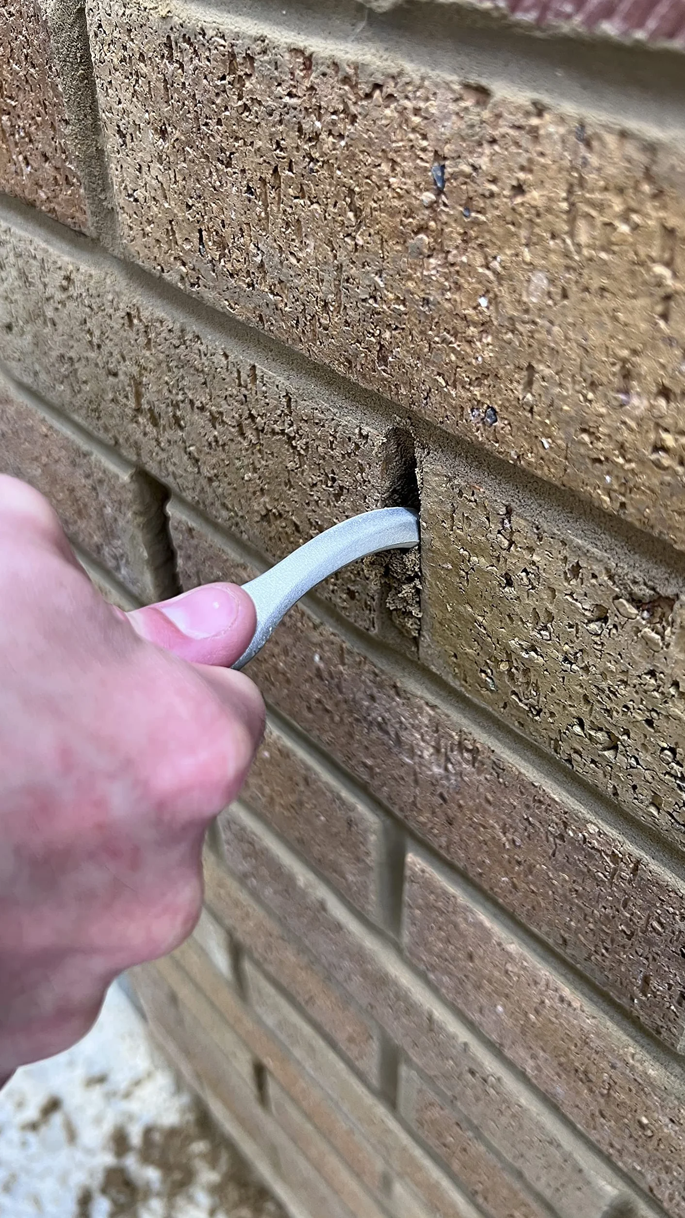 OX OX-P031003 Łącznik cegieł - Pro Industrial Grade Brick Joint Raker - Srebrny - 20 x 7,5 cm