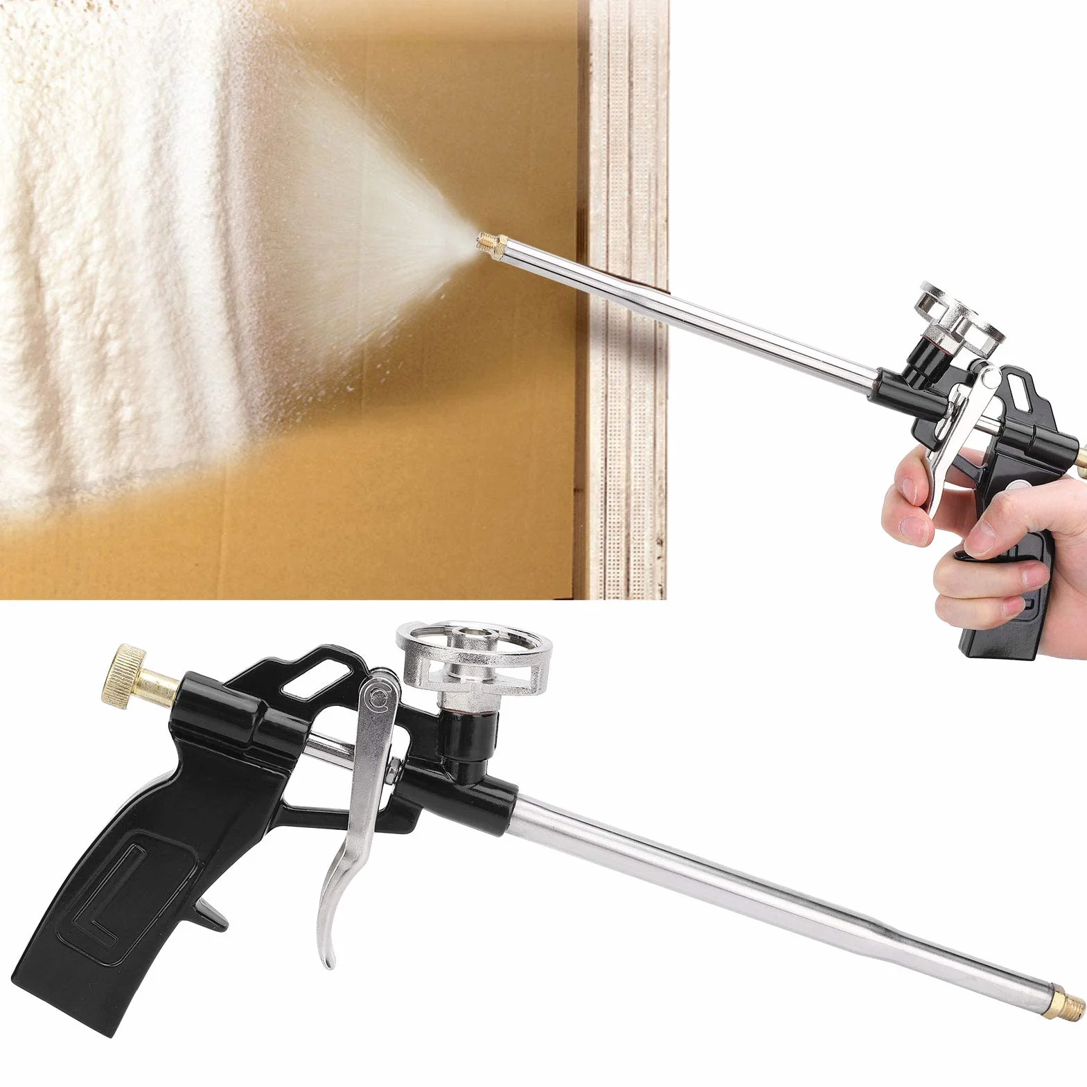 2 sztuki izolacji pistoletu piankowego do spieniania wtryskowego Expanding Sealing Applicator Tool