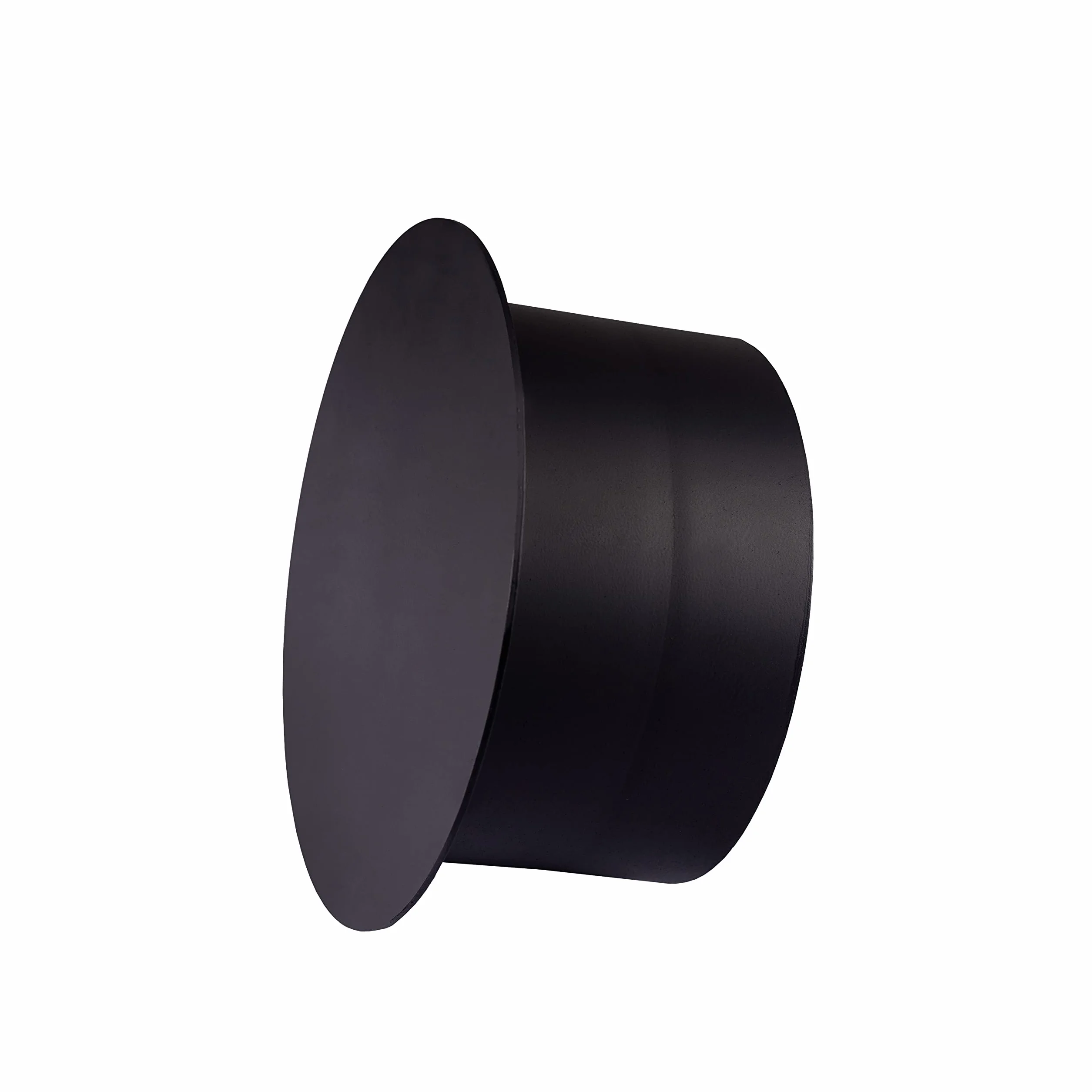 BAUER zaślepka rury piecowej, Ø 160 mm (więcej wariantów), czarna, grubość ścianki: 1,5 mm; rura dymowa, rura kominowa, rura wydechowa; zgodnie z normą EN 1856-2