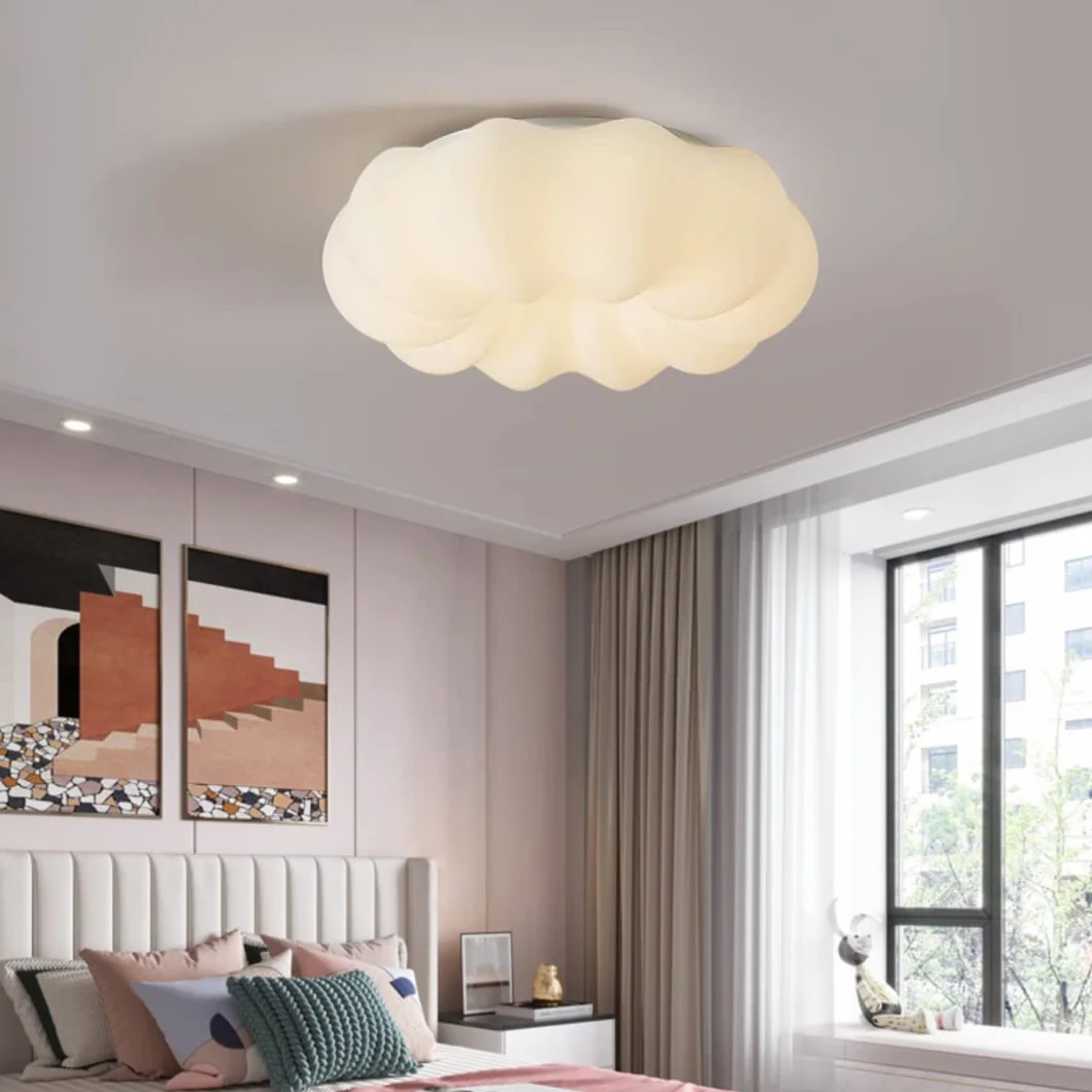 Żyrandol w chmurze LED chmura lampa sufitowa lampa sufitowa do pokoju dziecięcego, do sypialni, salonu, 15 W, 3 oświetlenie, 11,9''