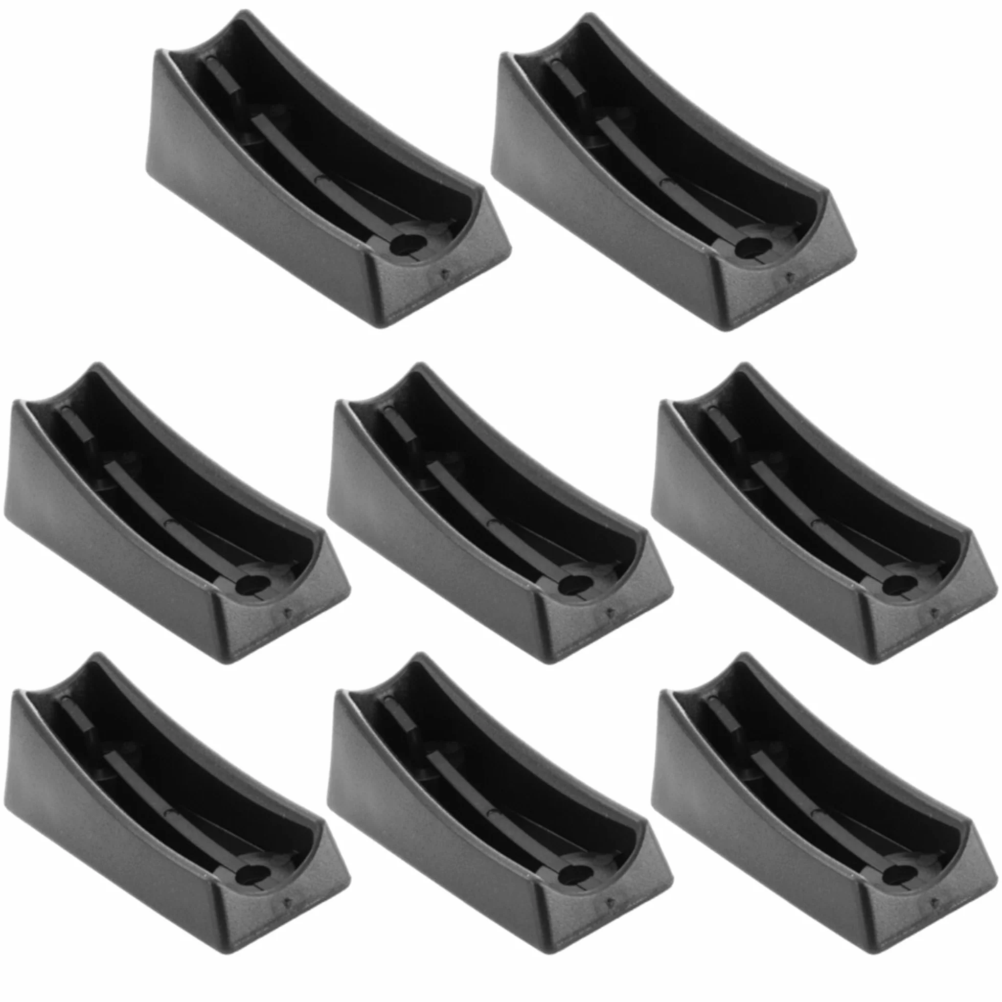 cyclingcolors 8 x ślizgacze do krzeseł na płozach, stopki meblowe, nakładki na nogi krzeseł, okrągłe rury, okrągłe, tworzywo sztuczne, 22 mm