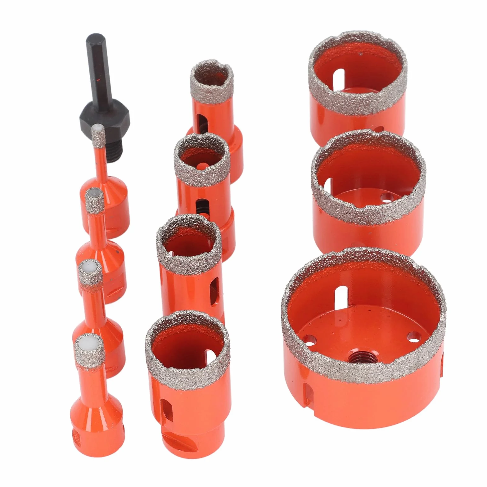 Generic Zestaw Diamentowych Otwornic Wydajne Wiercenie w Ceramicznym Marmurowym Granicie M14 dla Majsterkowiczów Warsztat Entuzjastów 11 Sztuk