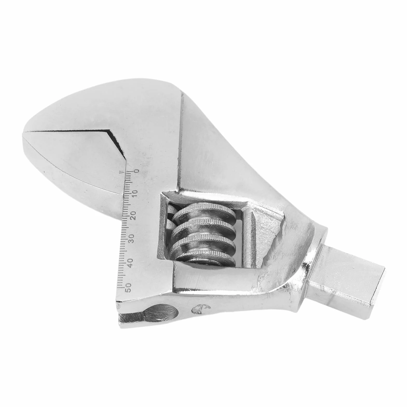 Cocoarm Głowica do Wymiany Klucza, Głowica Klucza Nastawnego ze Stali Chromowo-wanadowej do Narzędzia Skrętnego z Dużym Otworem Majsterkowania (0–48 mm / 0–1,9 cala)