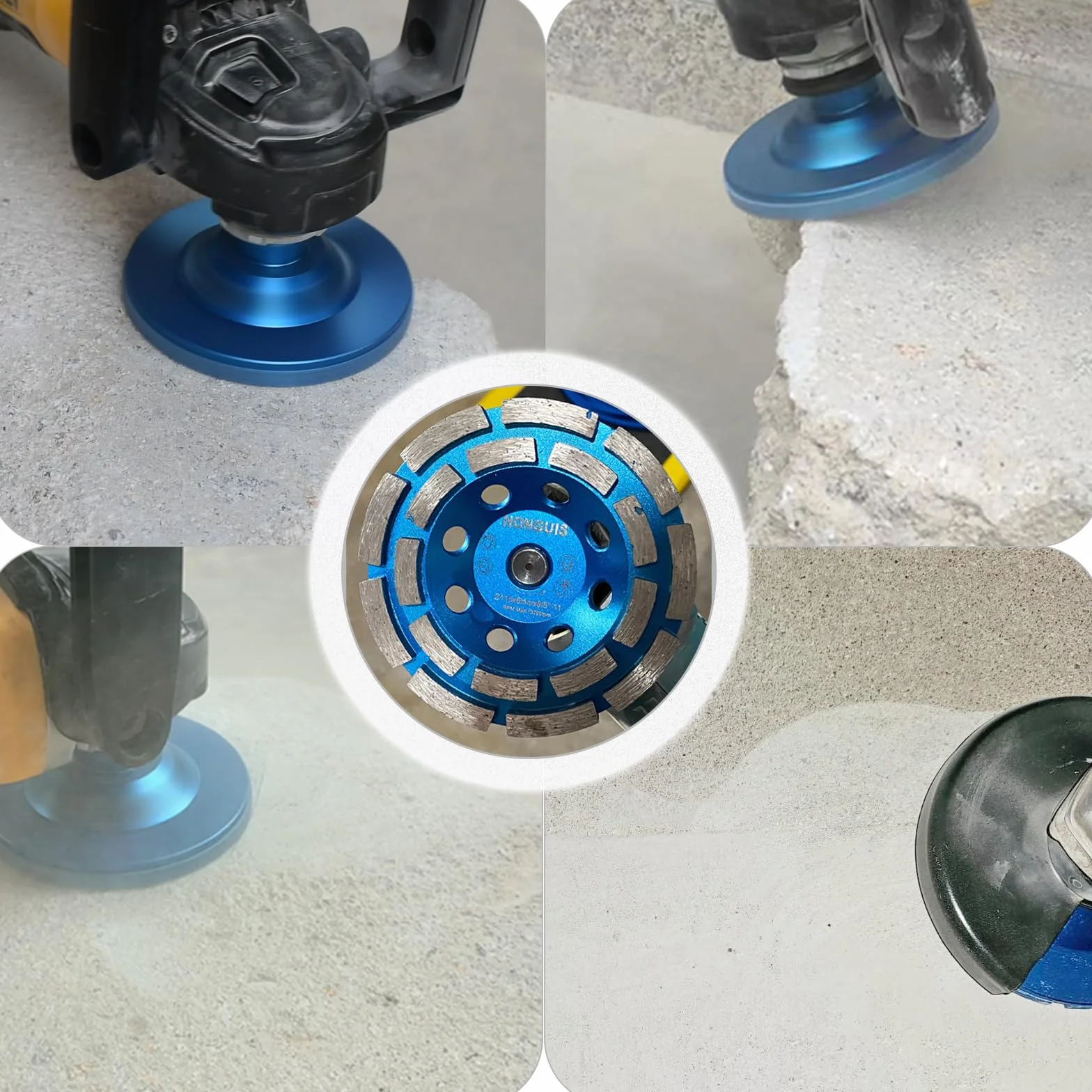 12,7 cm diamentowa ściernica garnkowa, 1,6 cm-11 trzpień szlifierka do betonu dwurzędowa do betonu murarskiego granitu marmuru