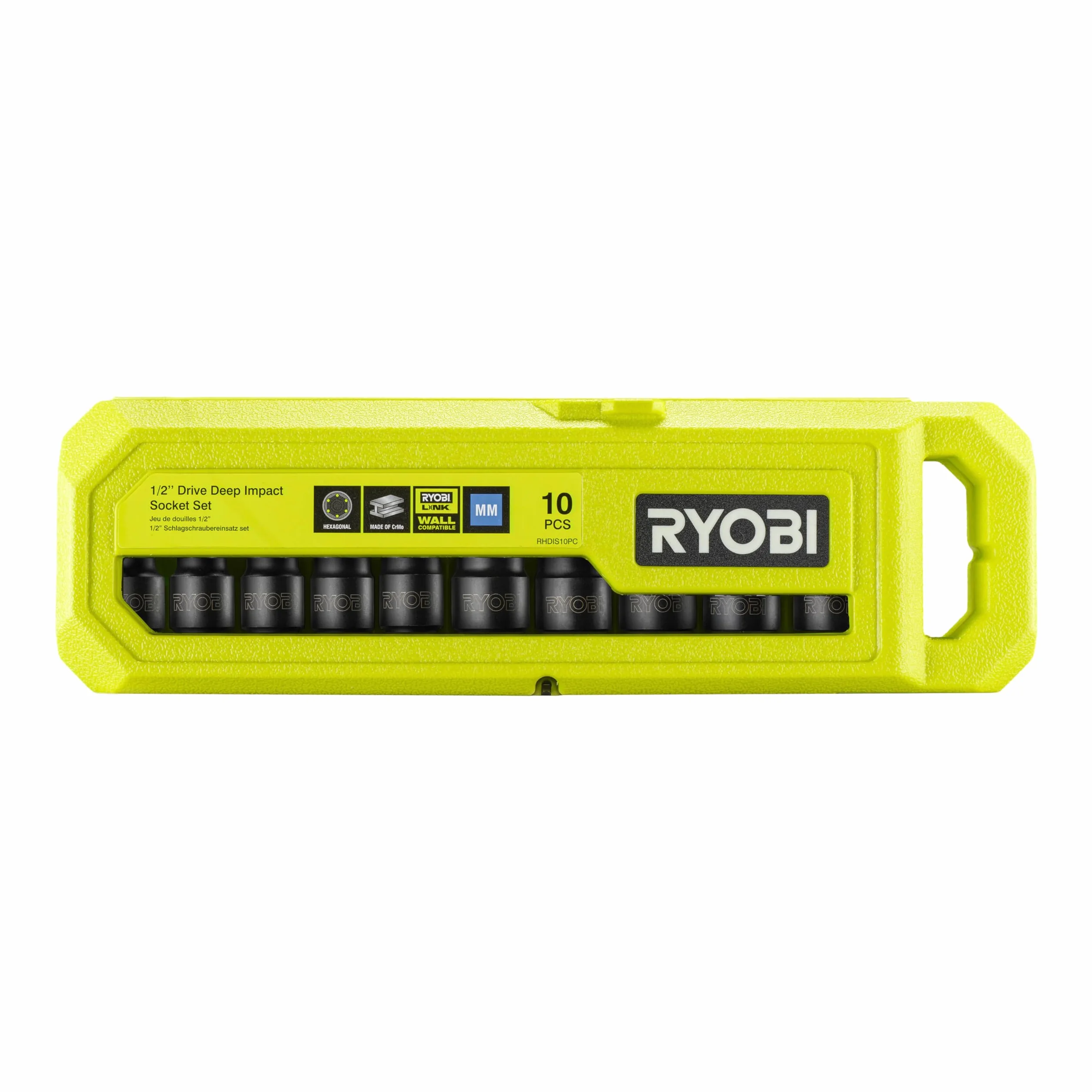 RYOBI Nasadki sześciokątne 1/2" 17 19 21 mm RHDIS10PC