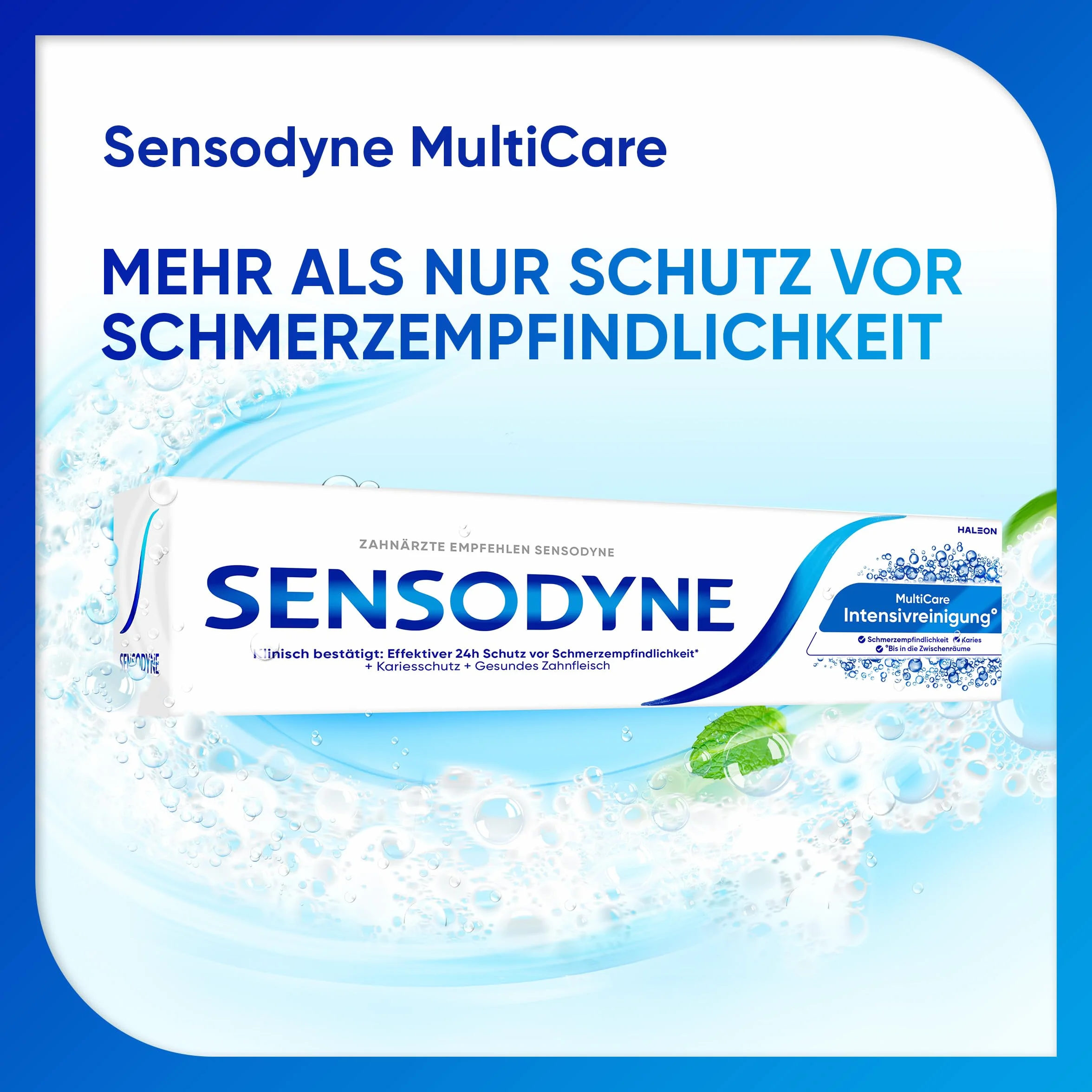 Sensodyne MultiCare Intensywne czyszczenie° pasta do zębów, 75 ml, codzienna pasta do zębów z fluorkiem, w przypadku wrażliwych na ból zębów