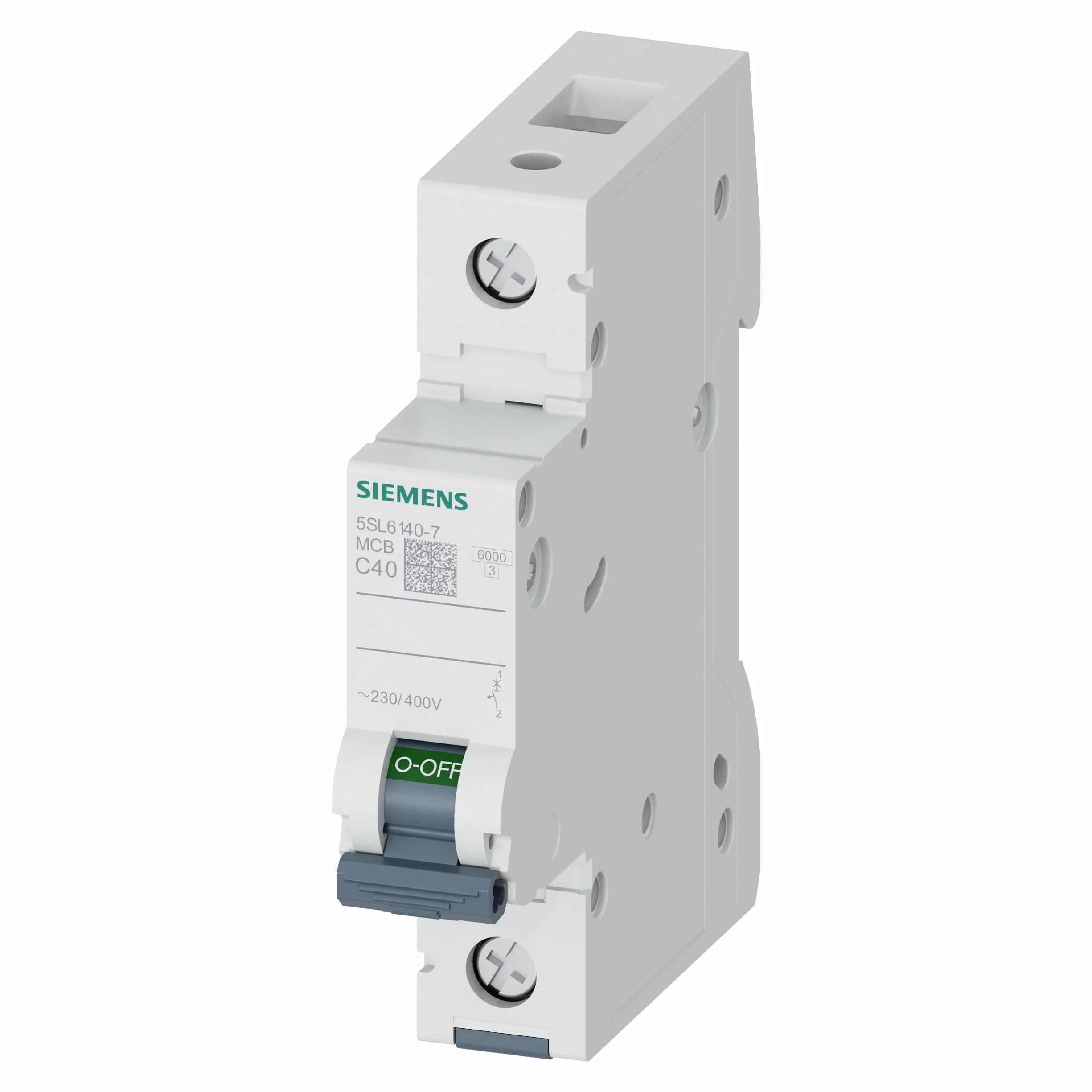 Siemens 5SL6140–7 miniaturowy wyłącznik nadprądowy 6 KA 1 biegunowy c-40 a